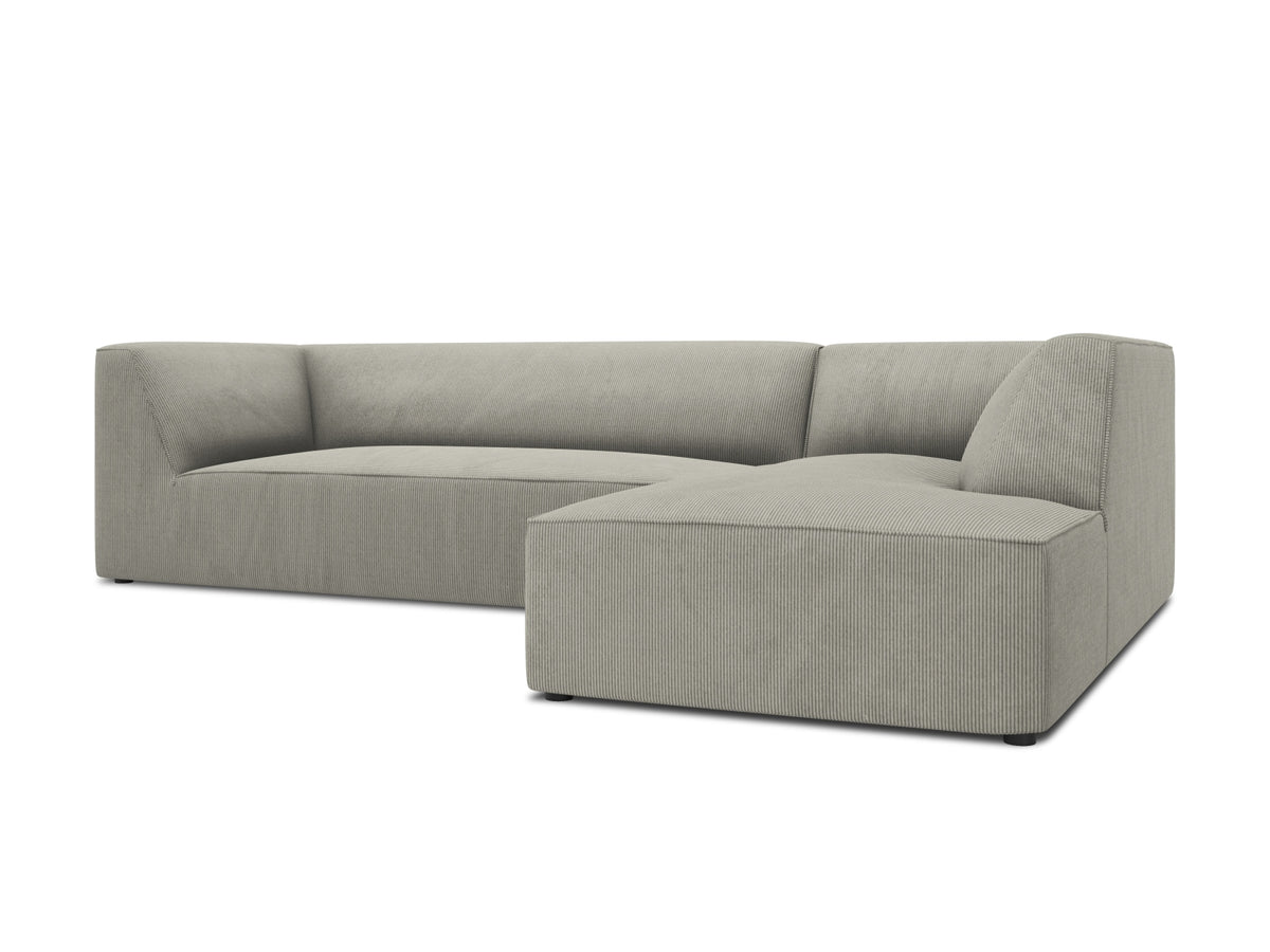 Ruby Modulares Ecksofa rechts 4 Sitzer in Light Grey-Scala präsentiert im Onlineshop von KAQTU Design AG. L-Sofa rechts ist von Micadoni