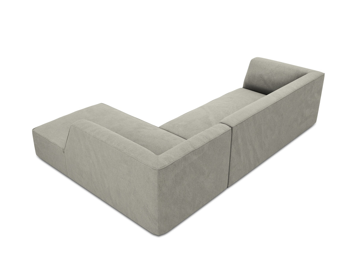 Ruby Modulares Ecksofa rechts 4 Sitzer in Light Grey-Scala präsentiert im Onlineshop von KAQTU Design AG. L-Sofa rechts ist von Micadoni
