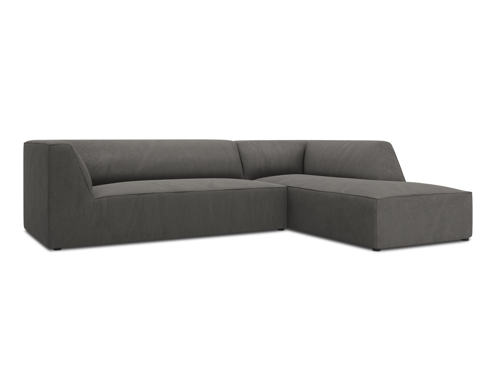 Entdecken Sie das Ruby Ecksofa rechts 4 Sitzer von Micadoni – stilvolles, modulares Sofa für Ihr modernes Wohnzimmer, das Komfort und Eleganz vereint.