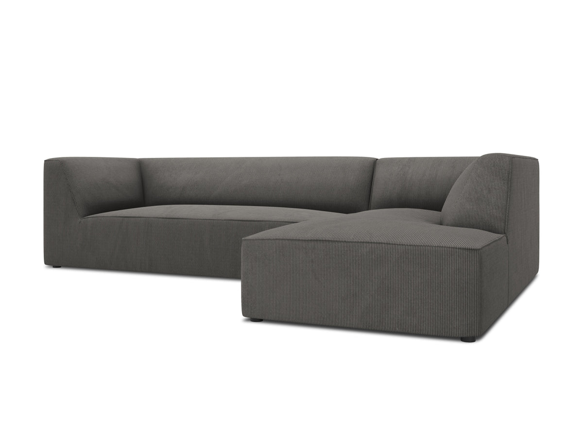 Ruby Modulares Ecksofa rechts 4 Sitzer in Dark Grey-Scala präsentiert im Onlineshop von KAQTU Design AG. L-Sofa rechts ist von Micadoni