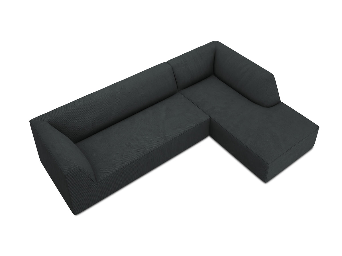 Ruby Modulares Ecksofa rechts 4 Sitzer in Black-Scala präsentiert im Onlineshop von KAQTU Design AG. L-Sofa rechts ist von Micadoni