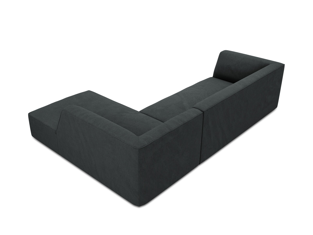 Ruby Modulares Ecksofa rechts 4 Sitzer in Black-Scala präsentiert im Onlineshop von KAQTU Design AG. L-Sofa rechts ist von Micadoni