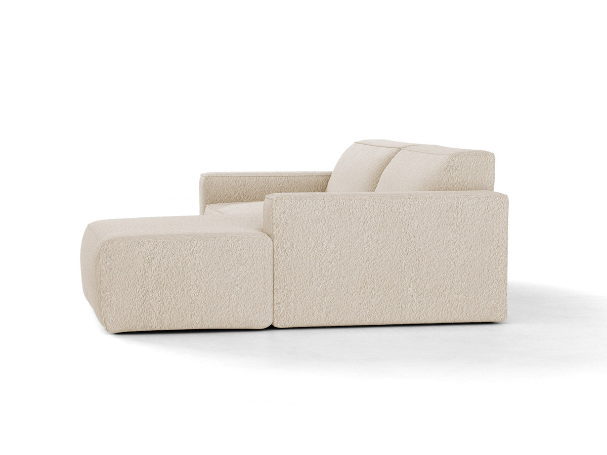 Jodie Boucle modulares Ecksofa rechts 3 Sitzer in Beige-Baloo präsentiert im Onlineshop von KAQTU Design AG. L-Sofa rechts ist von Micadoni