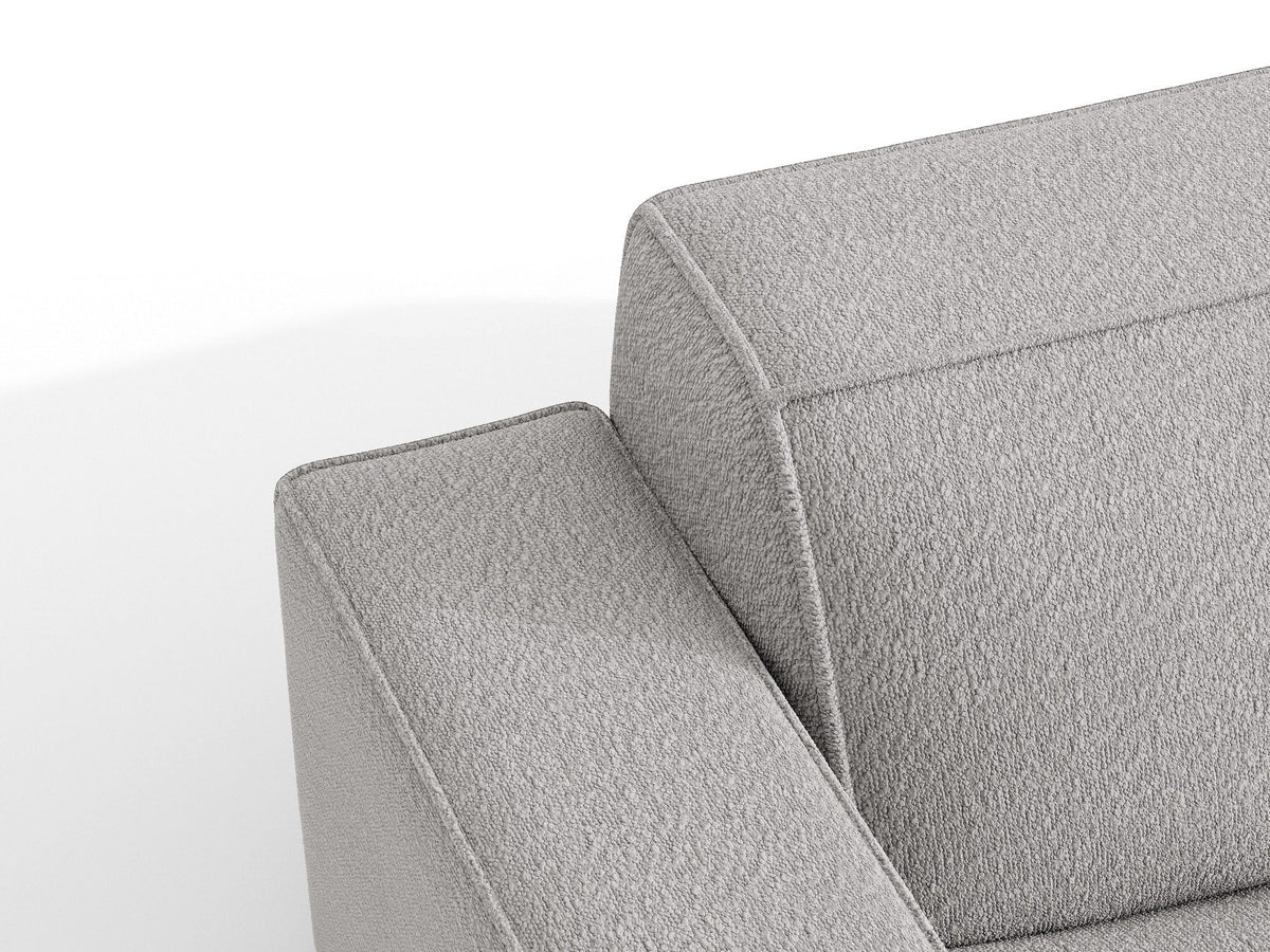 Jodie Boucle modulares Ecksofa rechts 3 Sitzer in Light Grey-Baloo präsentiert im Onlineshop von KAQTU Design AG. L-Sofa rechts ist von Micadoni