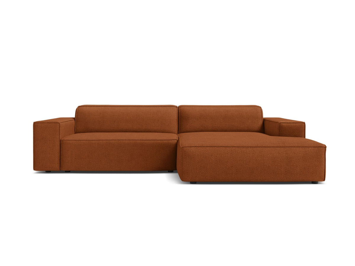 Jodie Boucle modulares Ecksofa rechts 3 Sitzer in Terracotta-Baloo präsentiert im Onlineshop von KAQTU Design AG. Ecksofa rechts ist von Micadoni