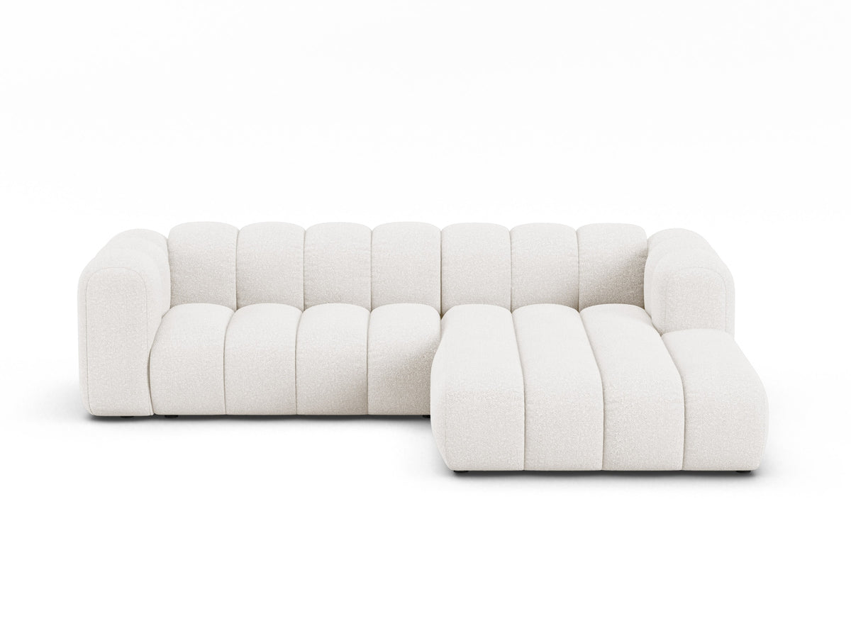 Lupine Boucle Modular Ecksofa rechts 4 Sitzer in White-Baloo präsentiert im Onlineshop von KAQTU Design AG. L-Sofa rechts ist von Micadoni