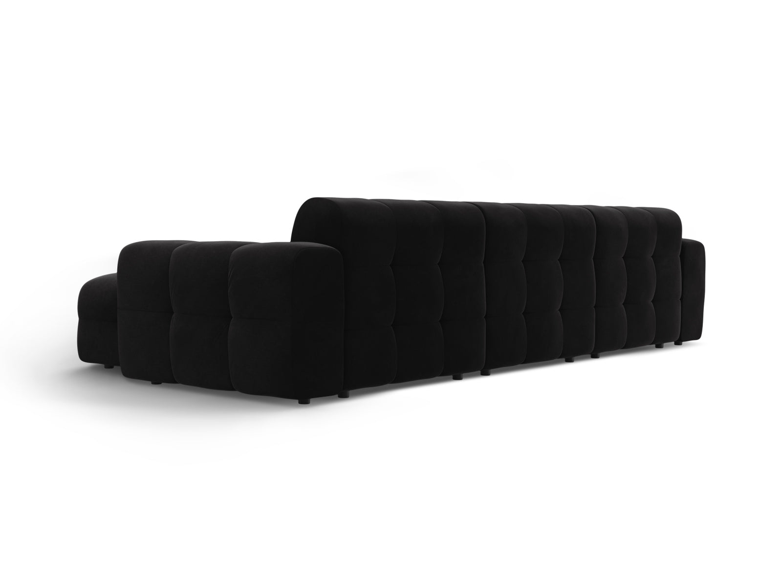 Entdecken Sie das Kendal Velour Ecksofa rechts 5 Sitzer von Micadoni – stilvolles Design, grosszügige Sitzfläche und höchsten Komfort für Ihr Zuhause.