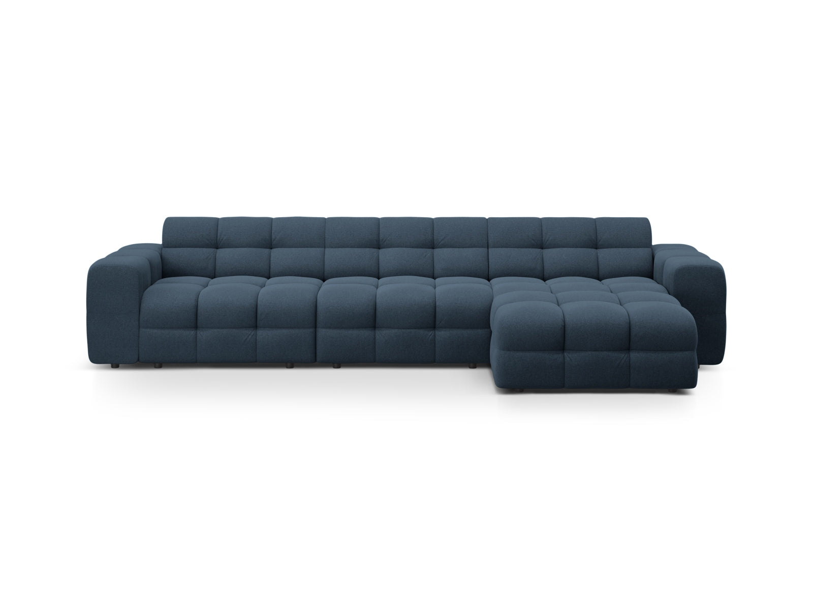 Kendal Ecksofa rechts 5 Sitzer in Navy Blue-Ottawa präsentiert im Onlineshop von KAQTU Design AG. L-Sofa rechts ist von Micadoni