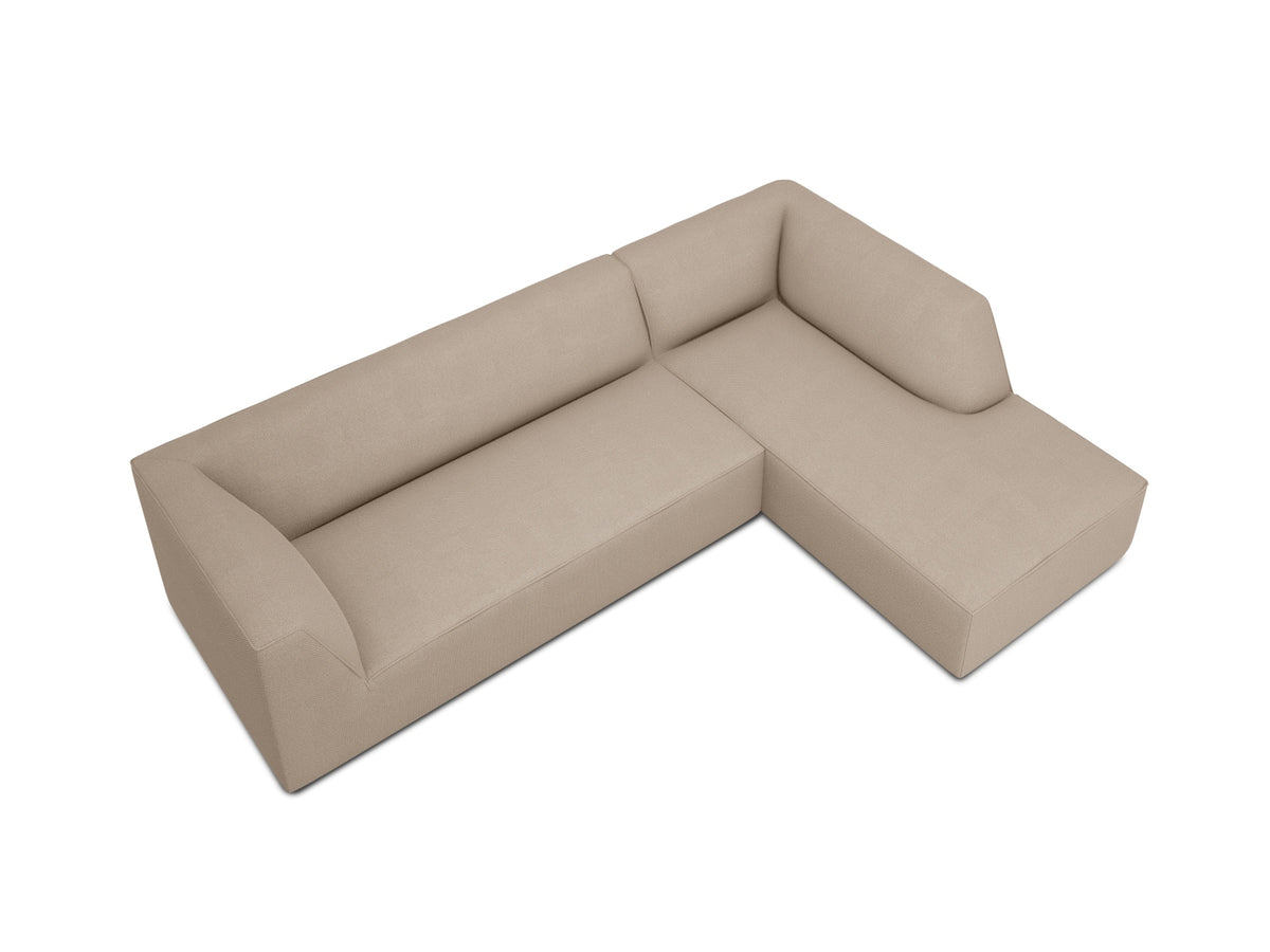 Ruby Modulares Ecksofa rechts 4 Sitzer in Dark Beige-Ottawa präsentiert im Onlineshop von KAQTU Design AG. L-Sofa rechts ist von Micadoni