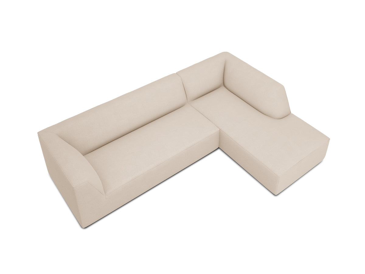 Ruby Modulares Ecksofa rechts 4 Sitzer in Beige-Ottawa präsentiert im Onlineshop von KAQTU Design AG. L-Sofa rechts ist von Micadoni