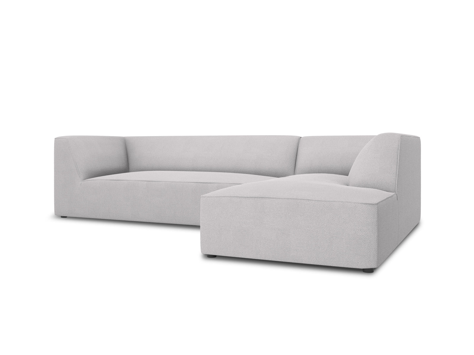 Entdecken Sie das Ruby Ecksofa rechts 4 Sitzer von Micadoni – ein stilvolles, modulares Möbelstück, das Komfort und Flexibilität für Ihr Wohnzimmer bietet.