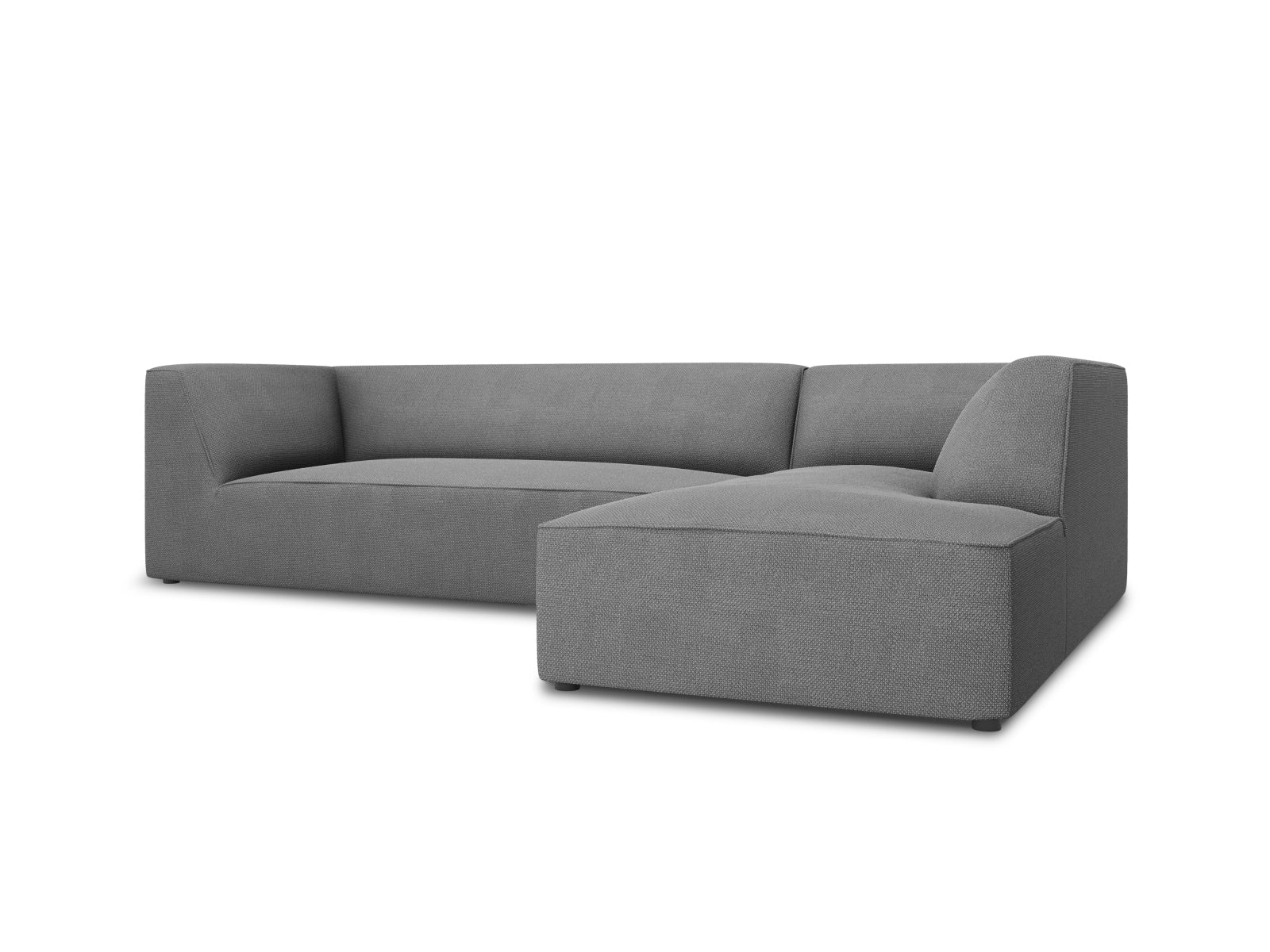 Entdecken Sie das Ruby Ecksofa rechts 4 Sitzer von Micadoni – ein stilvolles, modulares Möbelstück, das Komfort und Flexibilität für Ihr Wohnzimmer bietet.