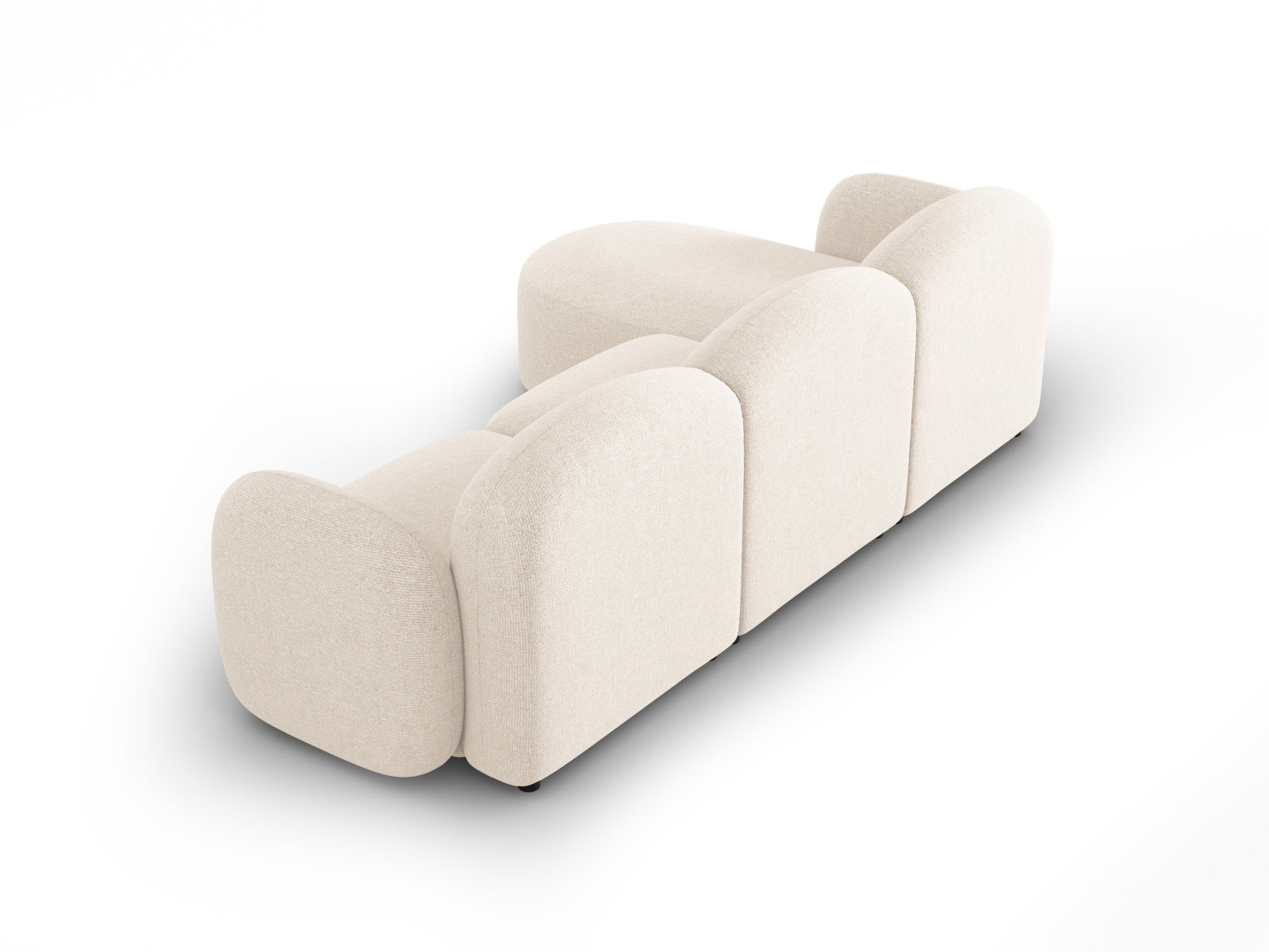 Erleben Sie das elegante Blair Ecksofa rechts 4 Sitzer von Micadoni. Hochwertiger Velours, modernes Design und optimaler Komfort für Ihr Zuhause.