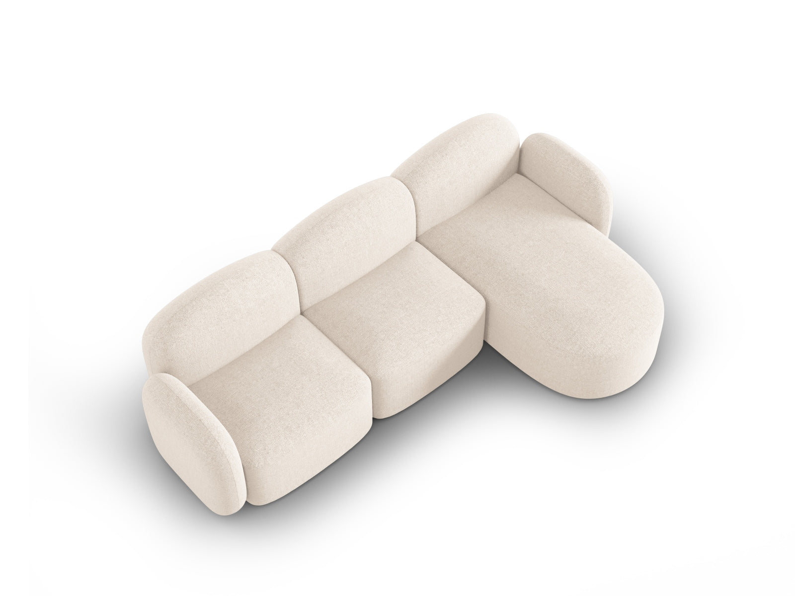 Entdecken Sie das stilvolle Blair Ecksofa rechts 4 Sitzer von Micadoni. Luxuriöser Velours, zeitgemässes Design und unvergleichlicher Komfort für Ihr Wohnzimmer.