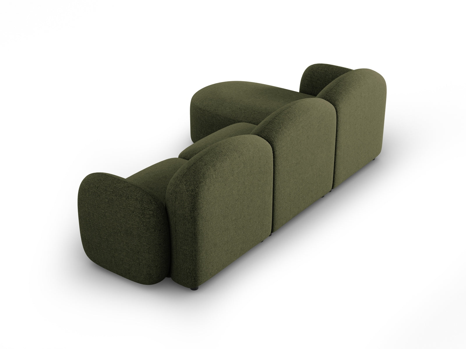 Erleben Sie das elegante Blair Ecksofa rechts 4 Sitzer von Micadoni. Hochwertiger Velours, modernes Design und optimaler Komfort für Ihr Zuhause.