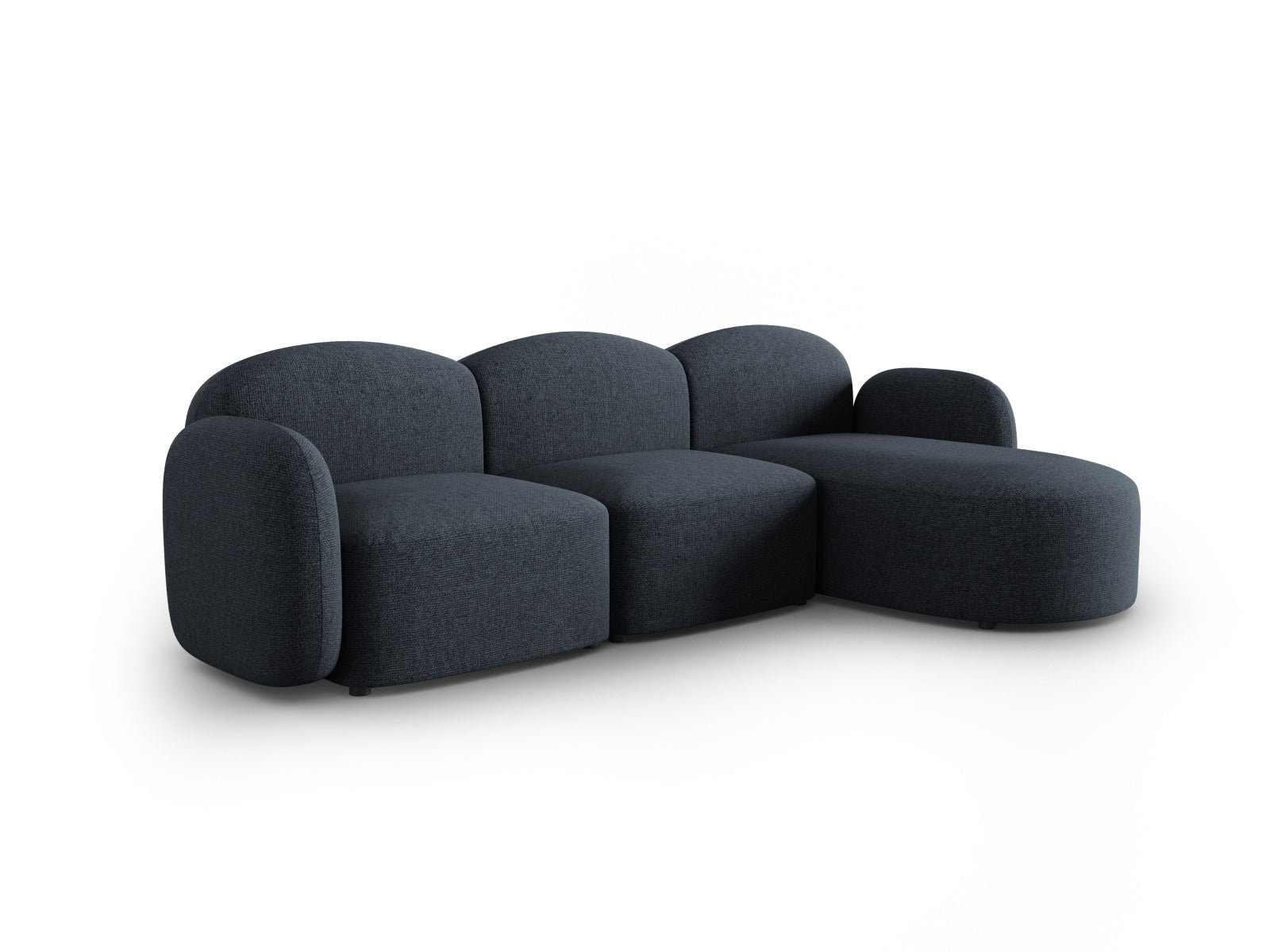 Erleben Sie das elegante Blair Ecksofa rechts 4 Sitzer von Micadoni. Hochwertiger Velours, modernes Design und optimaler Komfort für Ihr Zuhause.