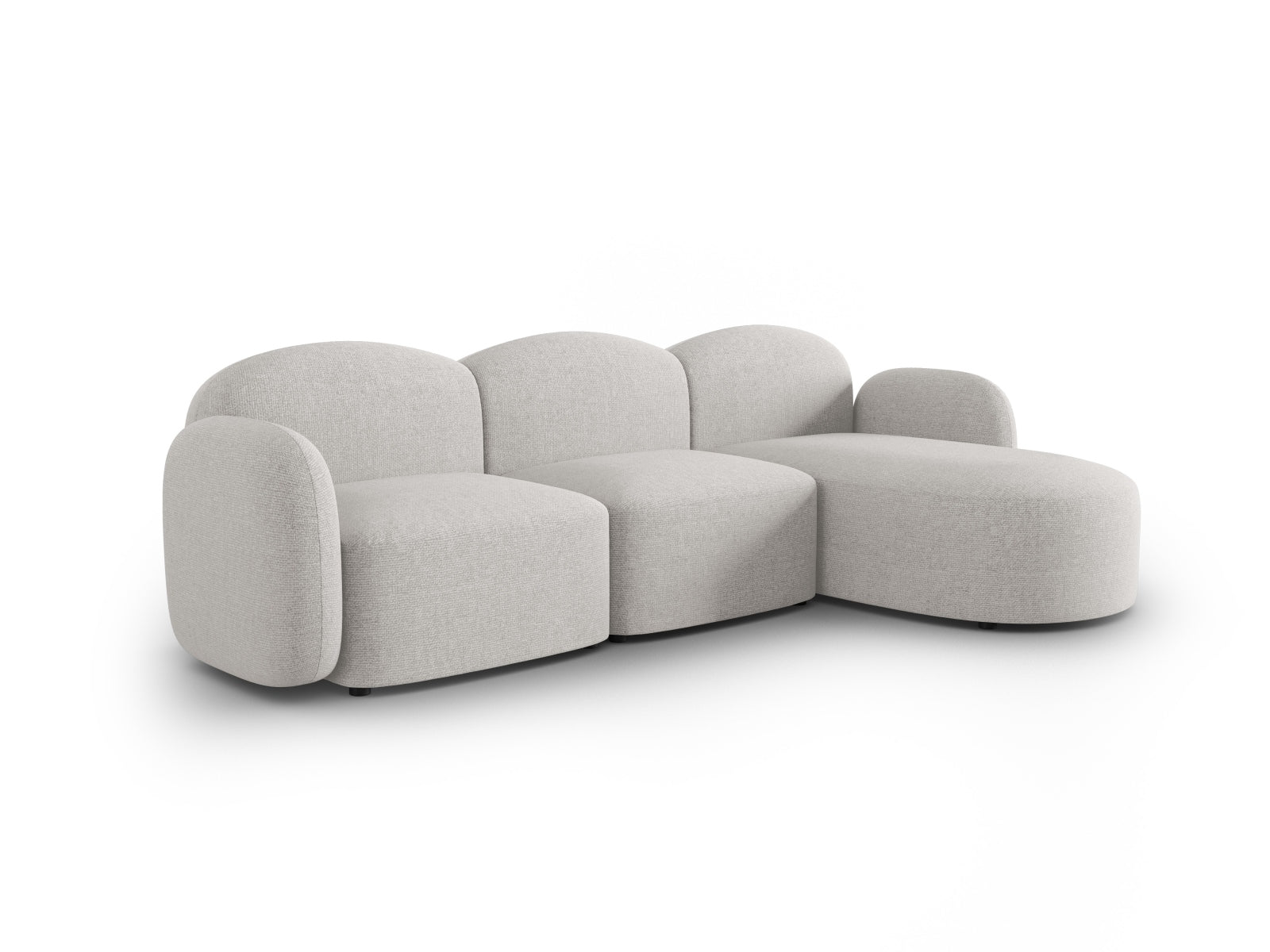 Entdecken Sie das stilvolle Blair Ecksofa rechts 4 Sitzer von Micadoni. Luxuriöser Velours, zeitgemässes Design und unvergleichlicher Komfort für Ihr Wohnzimmer.