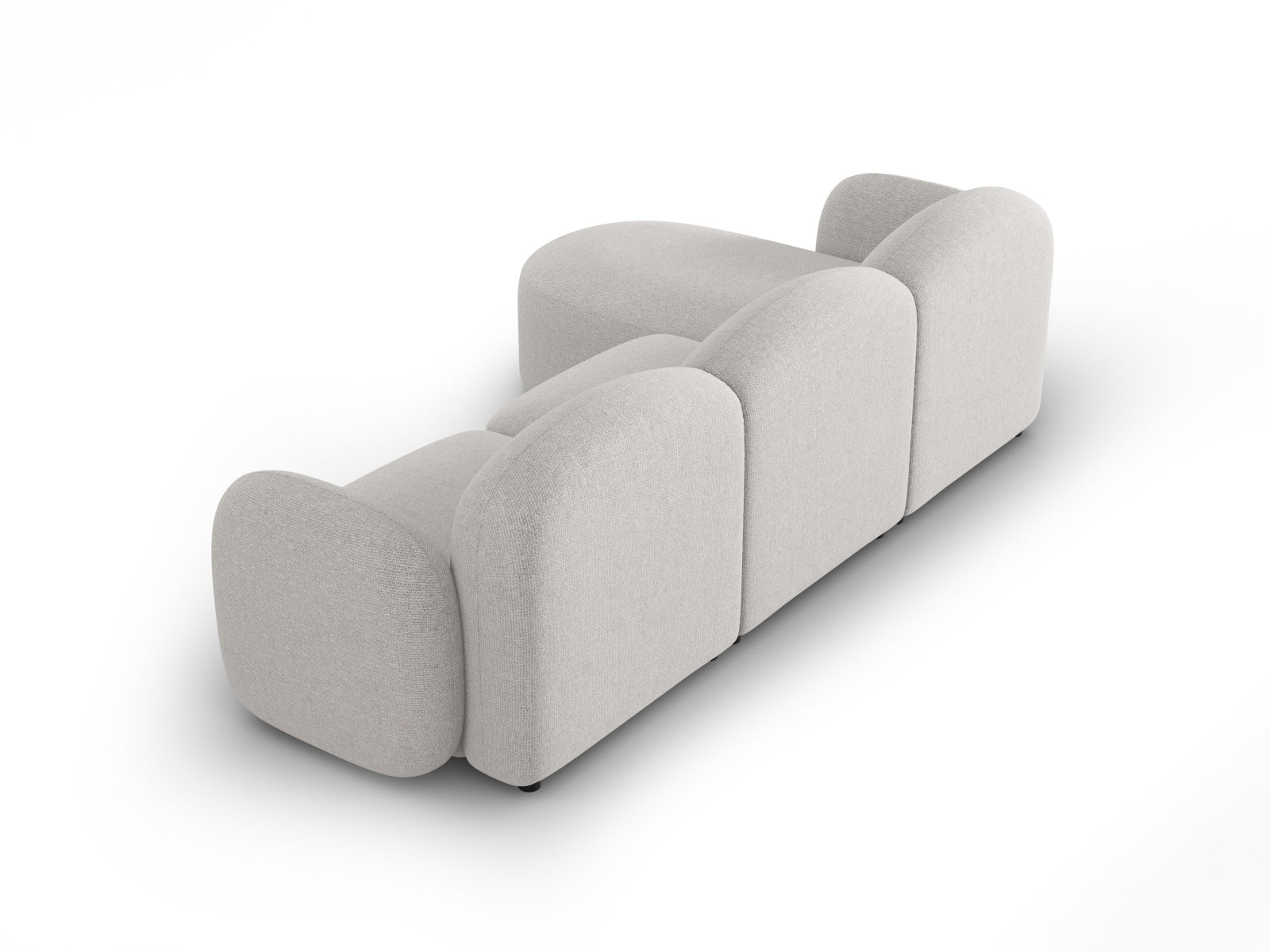 Erleben Sie das elegante Blair Ecksofa rechts 4 Sitzer von Micadoni. Hochwertiger Velours, modernes Design und optimaler Komfort für Ihr Zuhause.