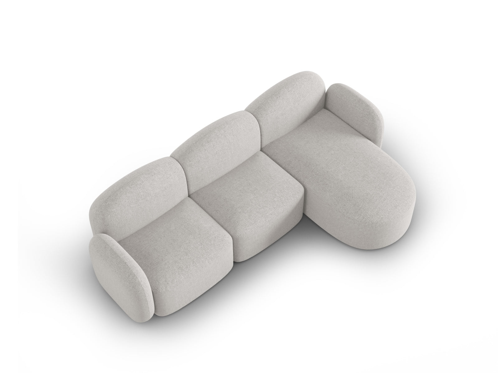 Entdecken Sie das stilvolle Blair Ecksofa rechts 4 Sitzer von Micadoni. Luxuriöser Velours, zeitgemässes Design und unvergleichlicher Komfort für Ihr Wohnzimmer.