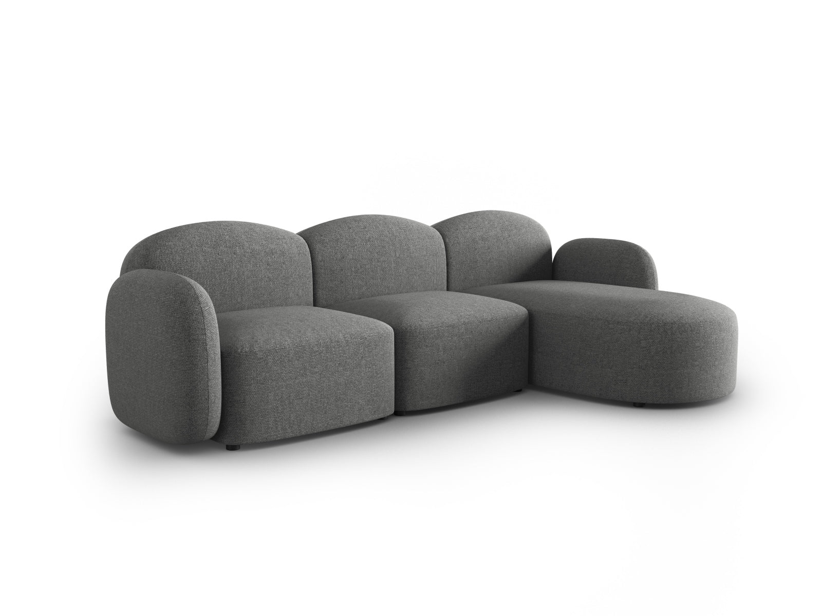 Erleben Sie das elegante Blair Ecksofa rechts 4 Sitzer von Micadoni. Hochwertiger Velours, modernes Design und optimaler Komfort für Ihr Zuhause.