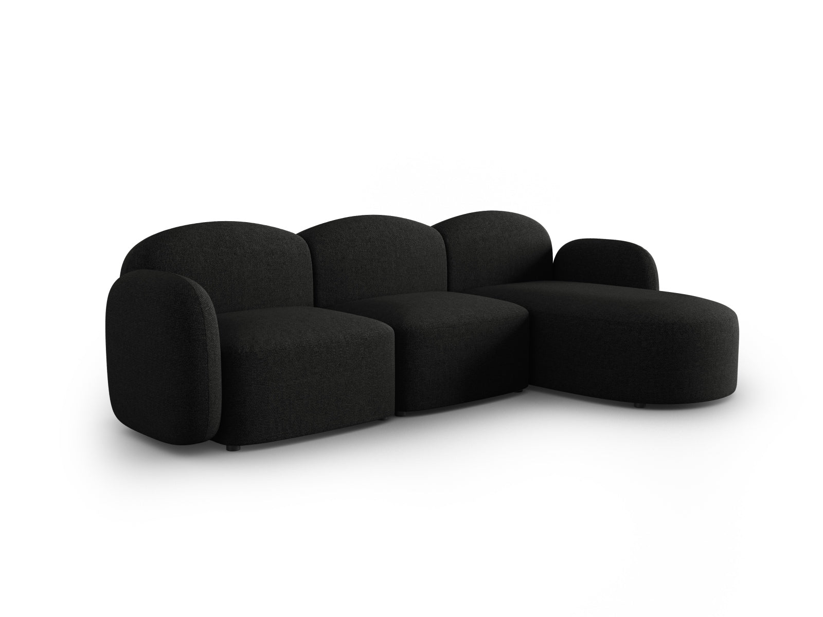 Entdecken Sie das stilvolle Blair Ecksofa rechts 4 Sitzer von Micadoni. Luxuriöser Velours, zeitgemässes Design und unvergleichlicher Komfort für Ihr Wohnzimmer.