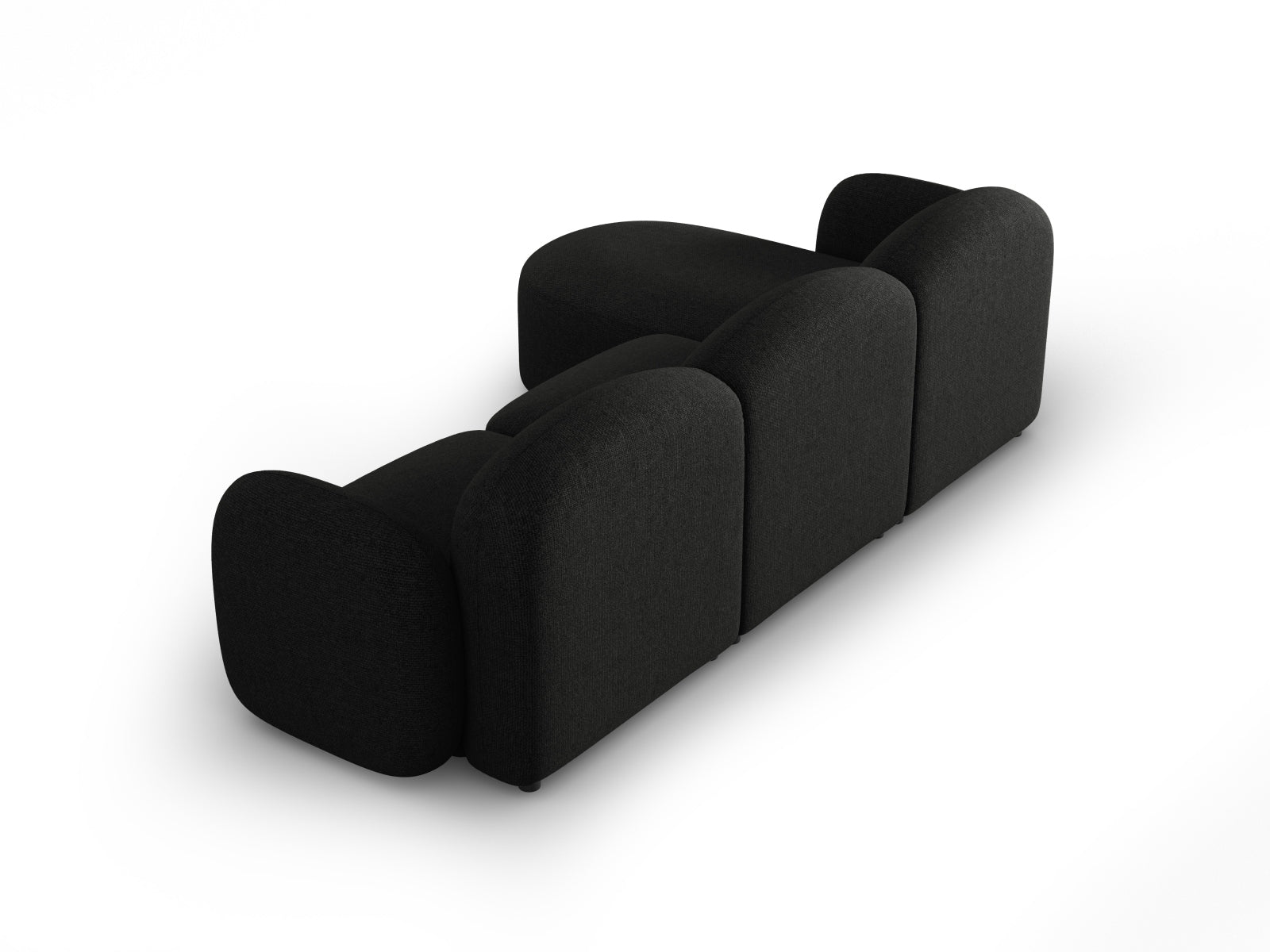 Erleben Sie das elegante Blair Ecksofa rechts 4 Sitzer von Micadoni. Hochwertiger Velours, modernes Design und optimaler Komfort für Ihr Zuhause.