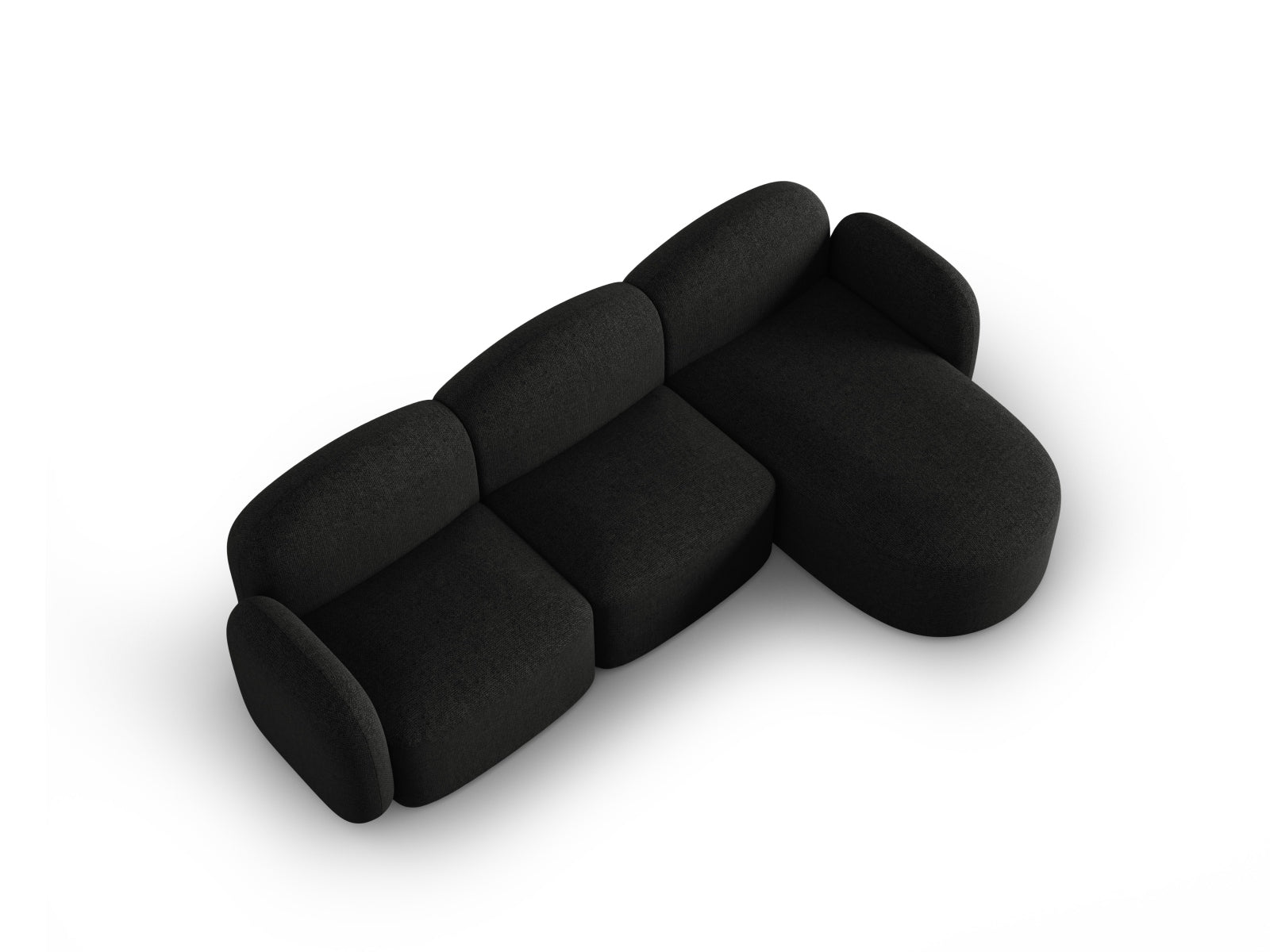 Entdecken Sie das stilvolle Blair Ecksofa rechts 4 Sitzer von Micadoni. Luxuriöser Velours, zeitgemässes Design und unvergleichlicher Komfort für Ihr Wohnzimmer.