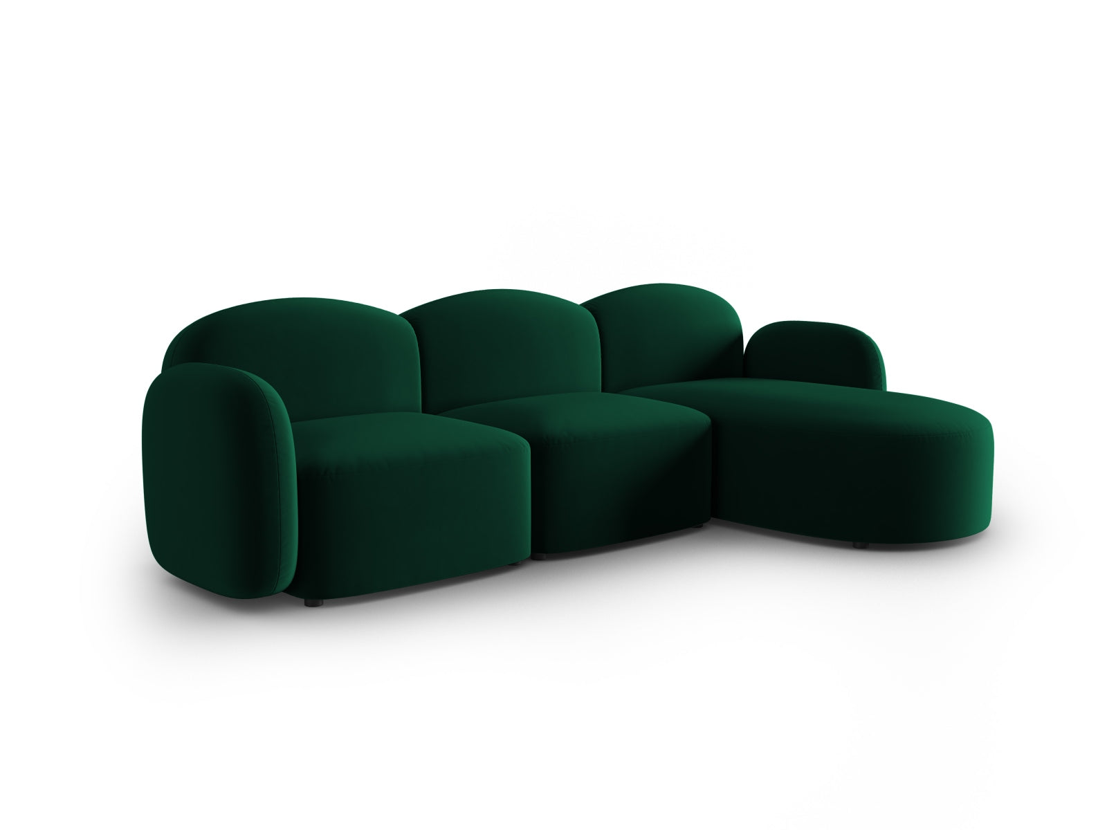 Entdecken Sie das elegante Blair Velour Ecksofa rechts von Micadoni – ein luxuriöses 4-Sitzer Sofa, das höchsten Komfort und stilvolles Design vereint.