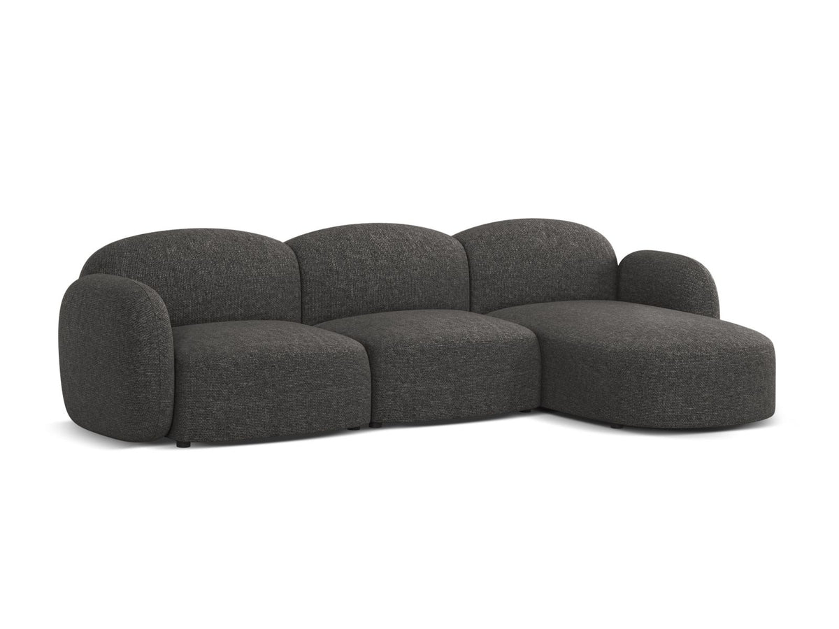 4-Sitzer Ecksofa rechts Blair in Dark Grey-Eden präsentiert im Onlineshop von KAQTU Design AG. Ecksofa rechts ist von Micadoni