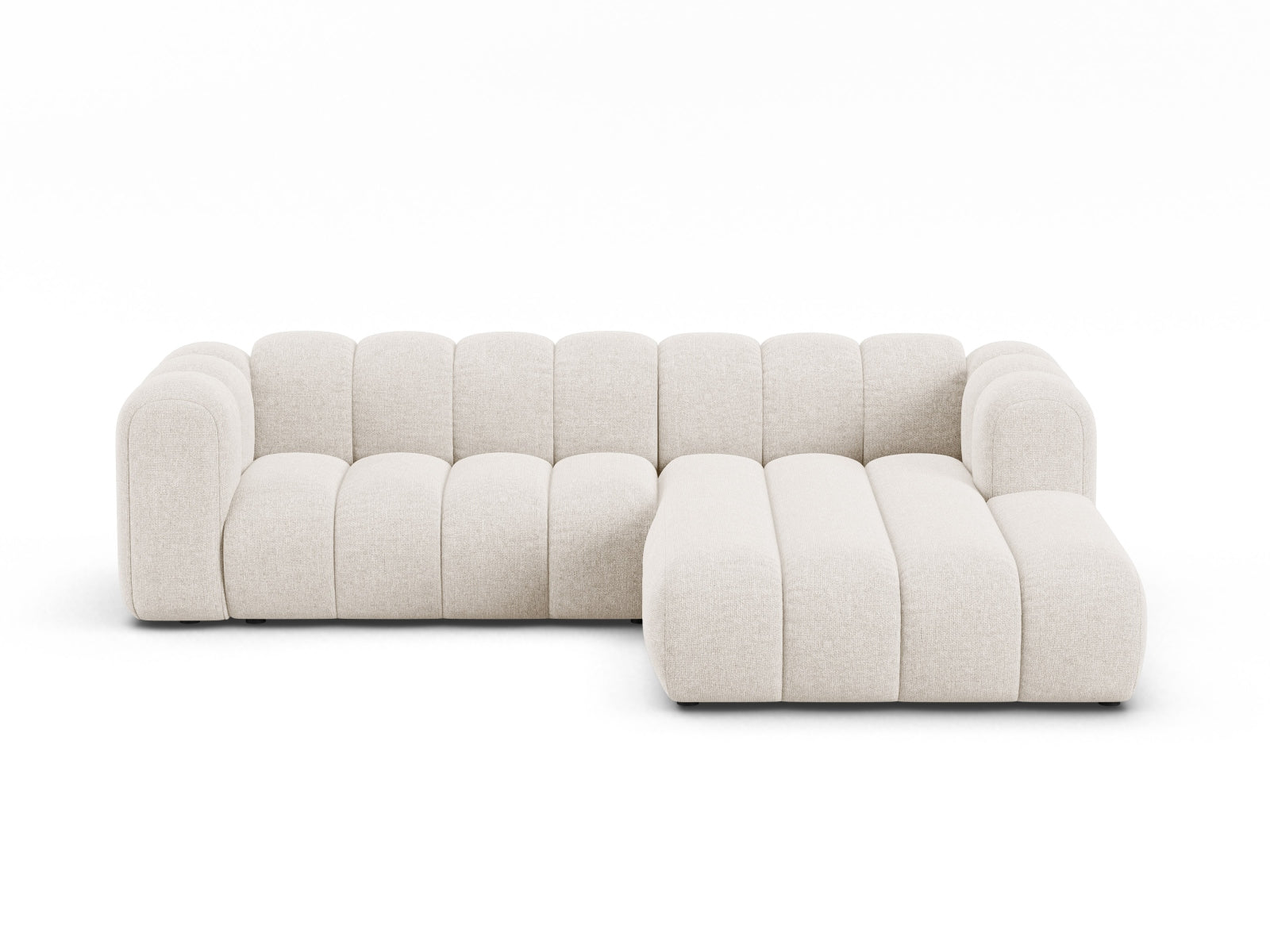 Lupine Modular Ecksofa rechts 4 Sitzer in Light Beige-Eden präsentiert im Onlineshop von KAQTU Design AG. Ecksofa rechts ist von Micadoni