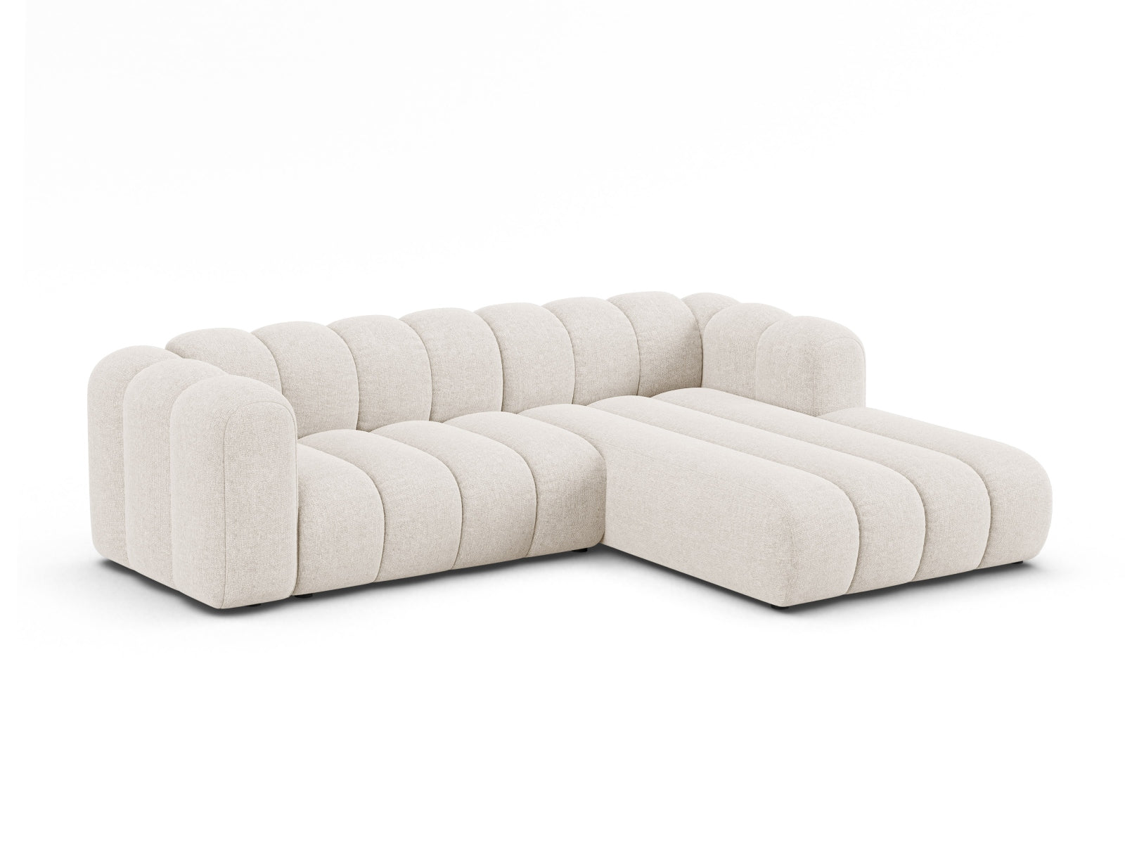 Lupine Modular Ecksofa rechts 4 Sitzer in Light Beige präsentiert im Onlineshop von KAQTU Design AG. Ecksofa rechts ist von Micadoni