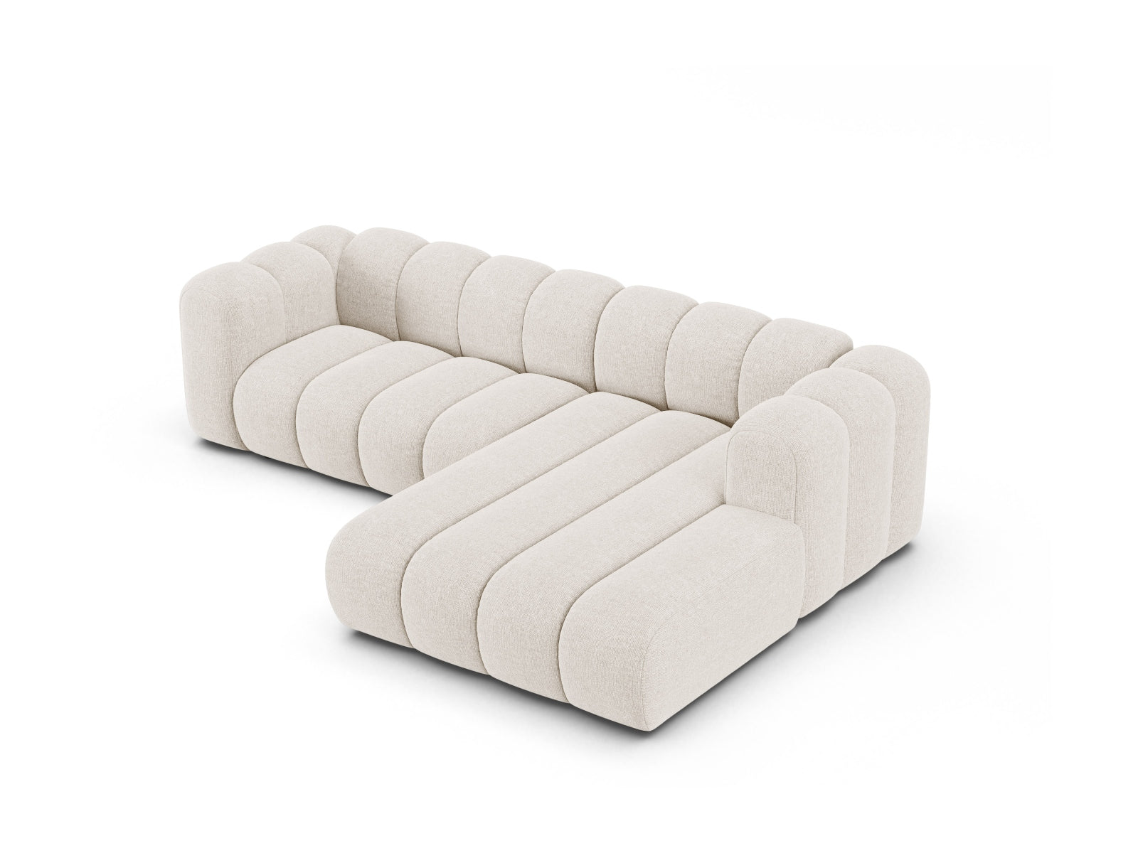 Lupine Modular Ecksofa rechts 4 Sitzer in Light Beige präsentiert im Onlineshop von KAQTU Design AG. Ecksofa rechts ist von Micadoni