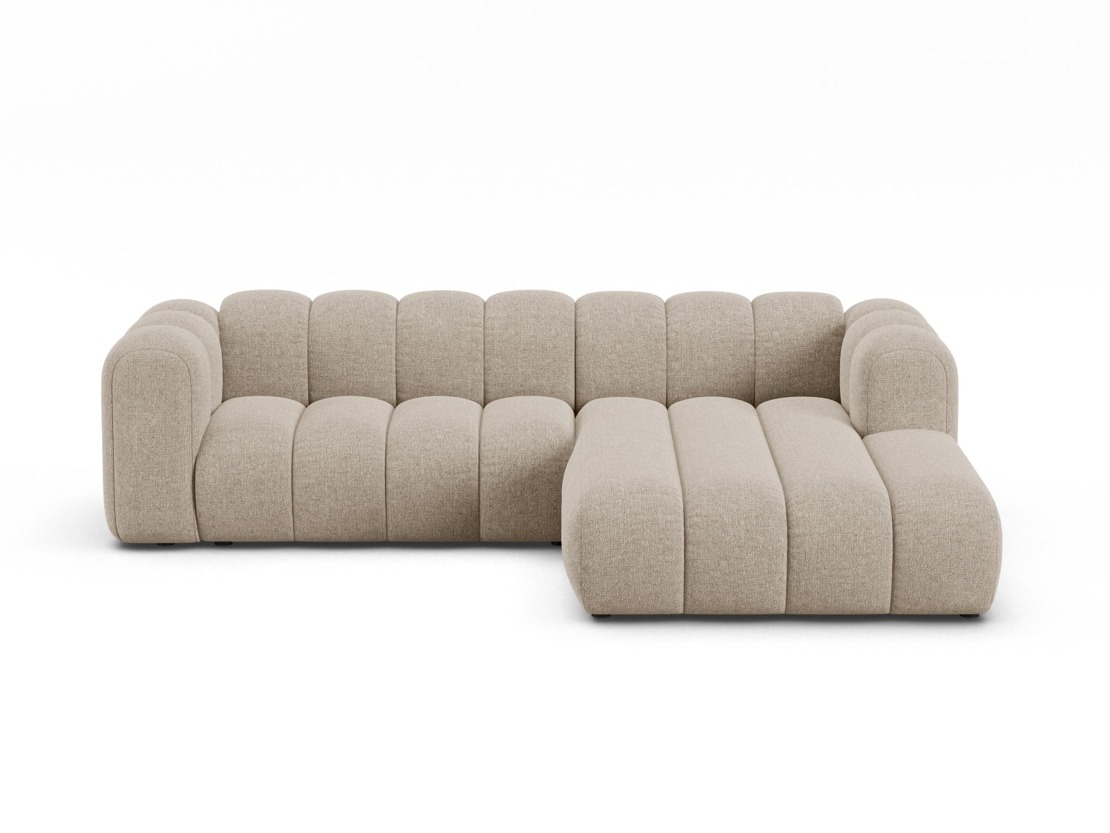 Lupine Modular Ecksofa rechts 4 Sitzer in Dark Beige-Eden präsentiert im Onlineshop von KAQTU Design AG. Ecksofa rechts ist von Micadoni