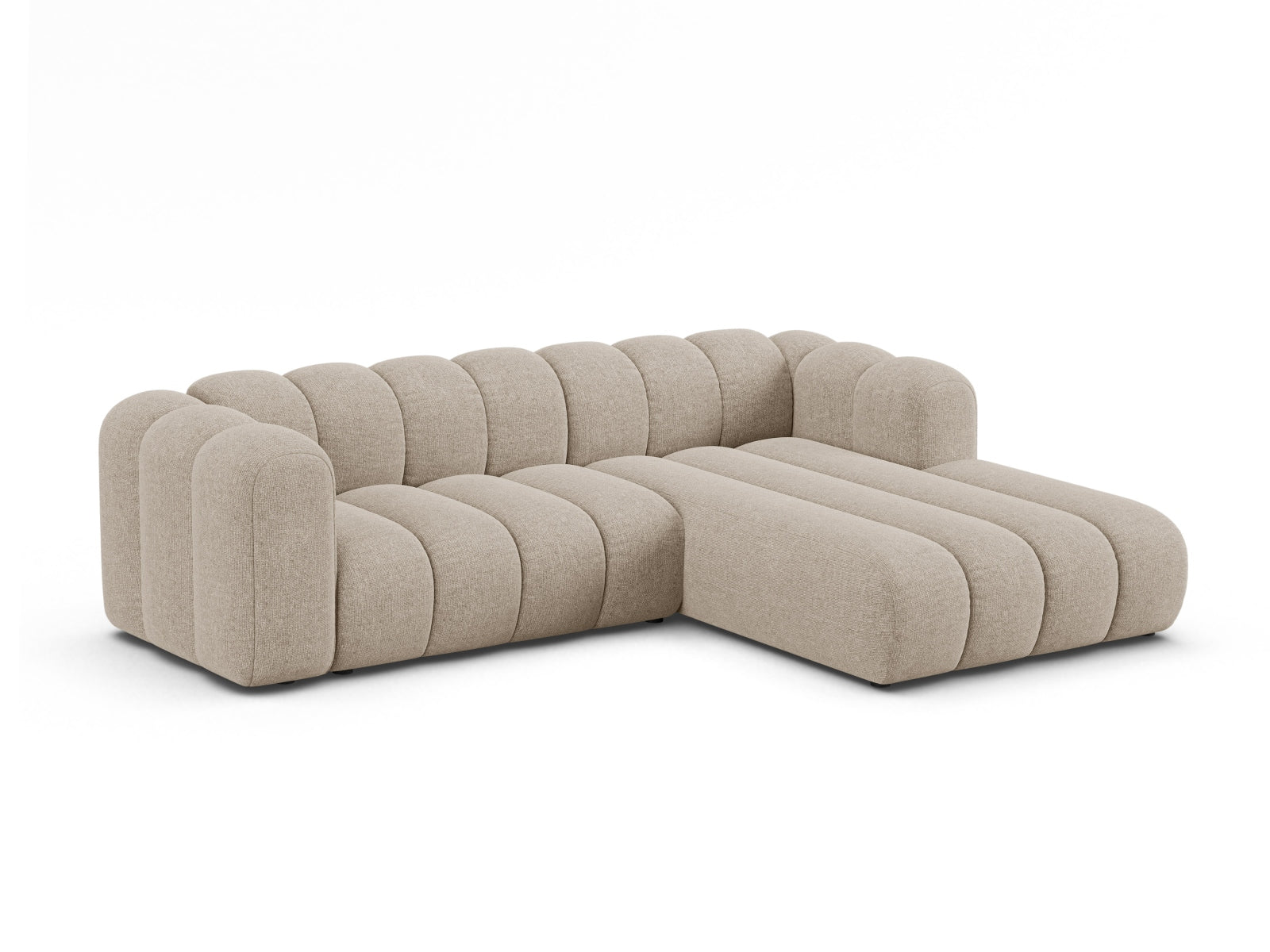 Lupine Modular Ecksofa rechts 4 Sitzer in Dark Beige präsentiert im Onlineshop von KAQTU Design AG. Ecksofa rechts ist von Micadoni