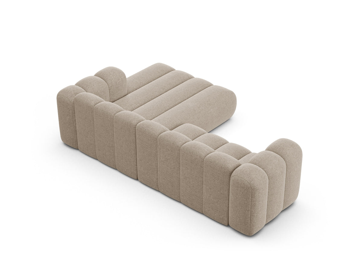 Lupine Modular Ecksofa rechts 4 Sitzer in Dark Beige-Eden präsentiert im Onlineshop von KAQTU Design AG. Ecksofa rechts ist von Micadoni