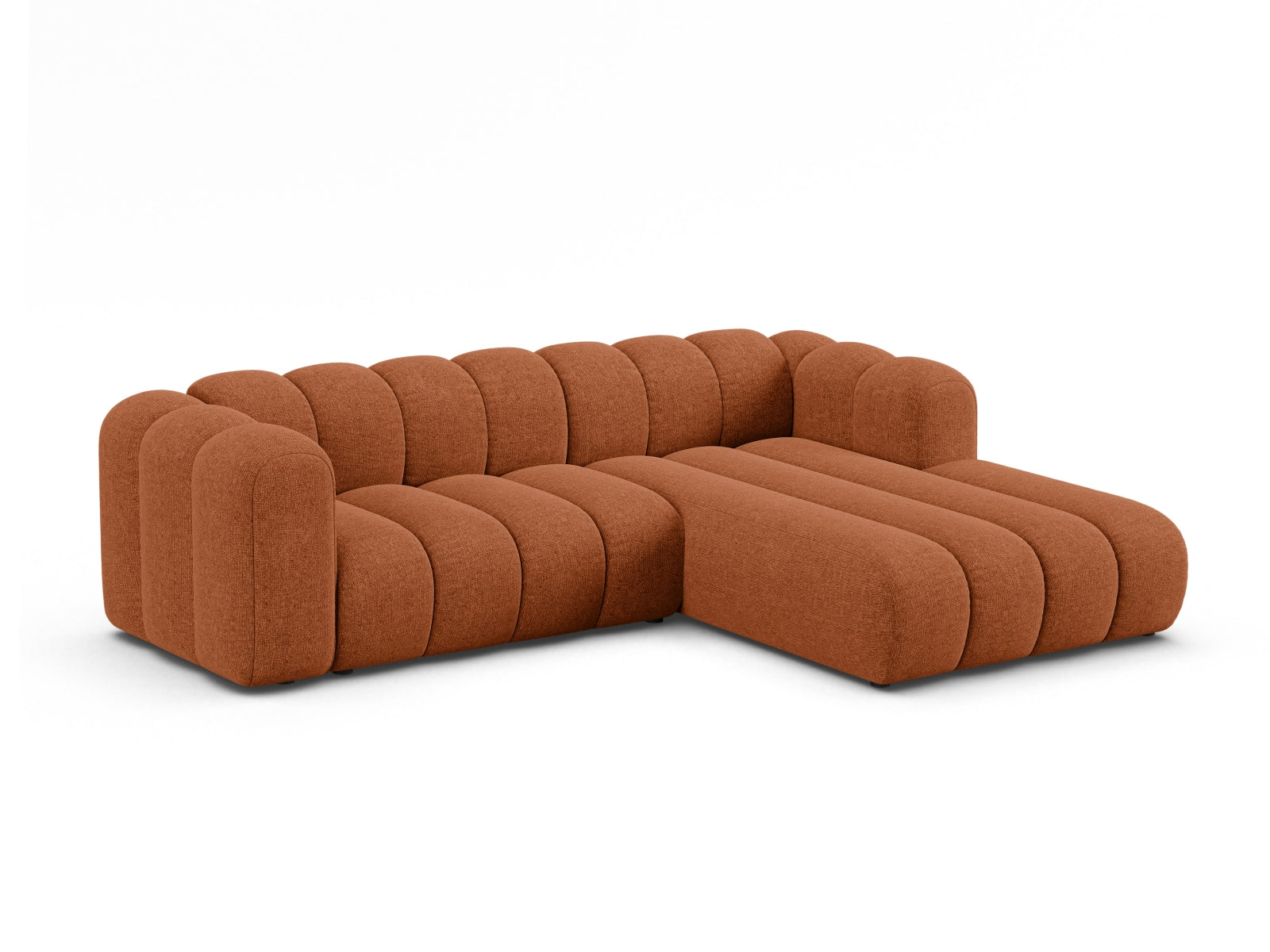 Elegantes Lupine Modular Ecksofa rechts für 4 Personen in stilvollem Brick-Eden, ideal für moderne Wohnräume.