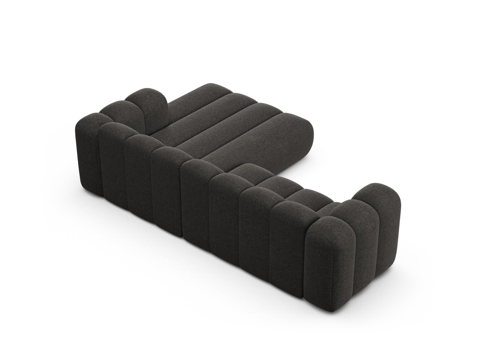 Lupine Modular Ecksofa rechts 4 Sitzer in Dark Grey präsentiert im Onlineshop von KAQTU Design AG. Ecksofa rechts ist von Micadoni