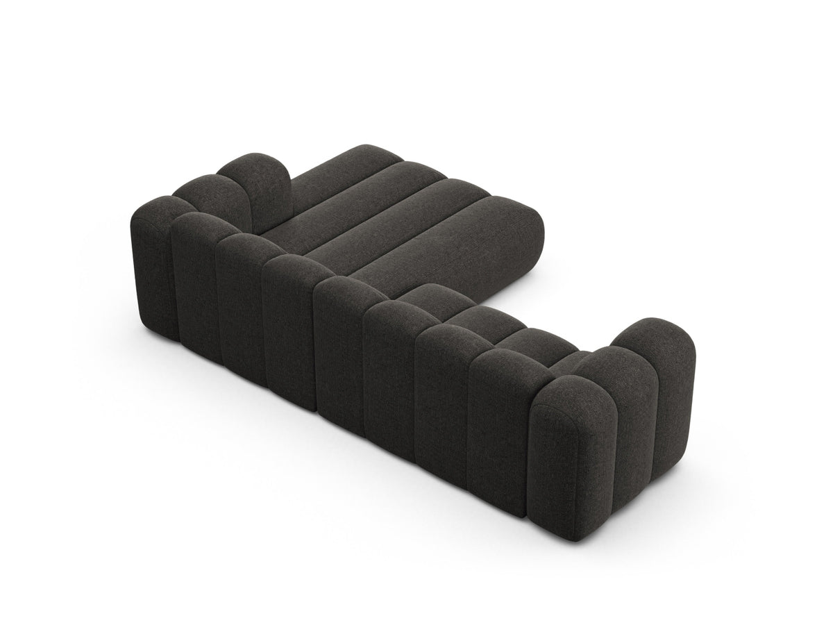 Lupine Modular Ecksofa rechts 4 Sitzer in Dark Grey-Eden präsentiert im Onlineshop von KAQTU Design AG. Ecksofa rechts ist von Micadoni