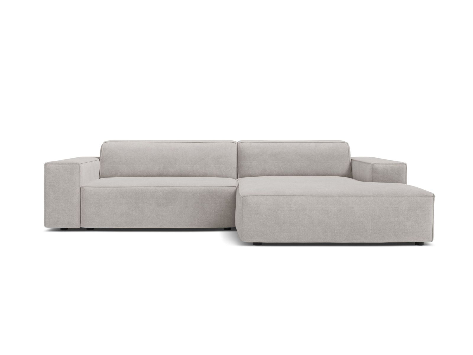 3-Sitzer Ecksofa rechts Jodie in Light Grey-Liberty präsentiert im Onlineshop von KAQTU Design AG. Ecksofa rechts ist von Micadoni