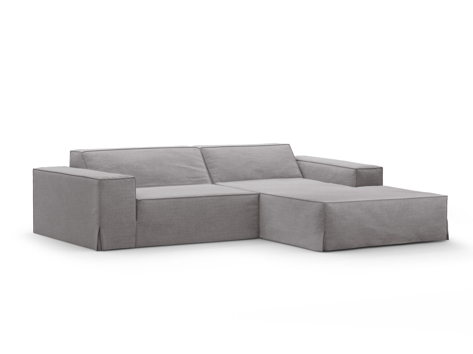 Jodie Modular Ecksofa rechts 3 Sitzer in Warm grey präsentiert im Onlineshop von KAQTU Design AG. Ecksofa rechts ist von Micadoni