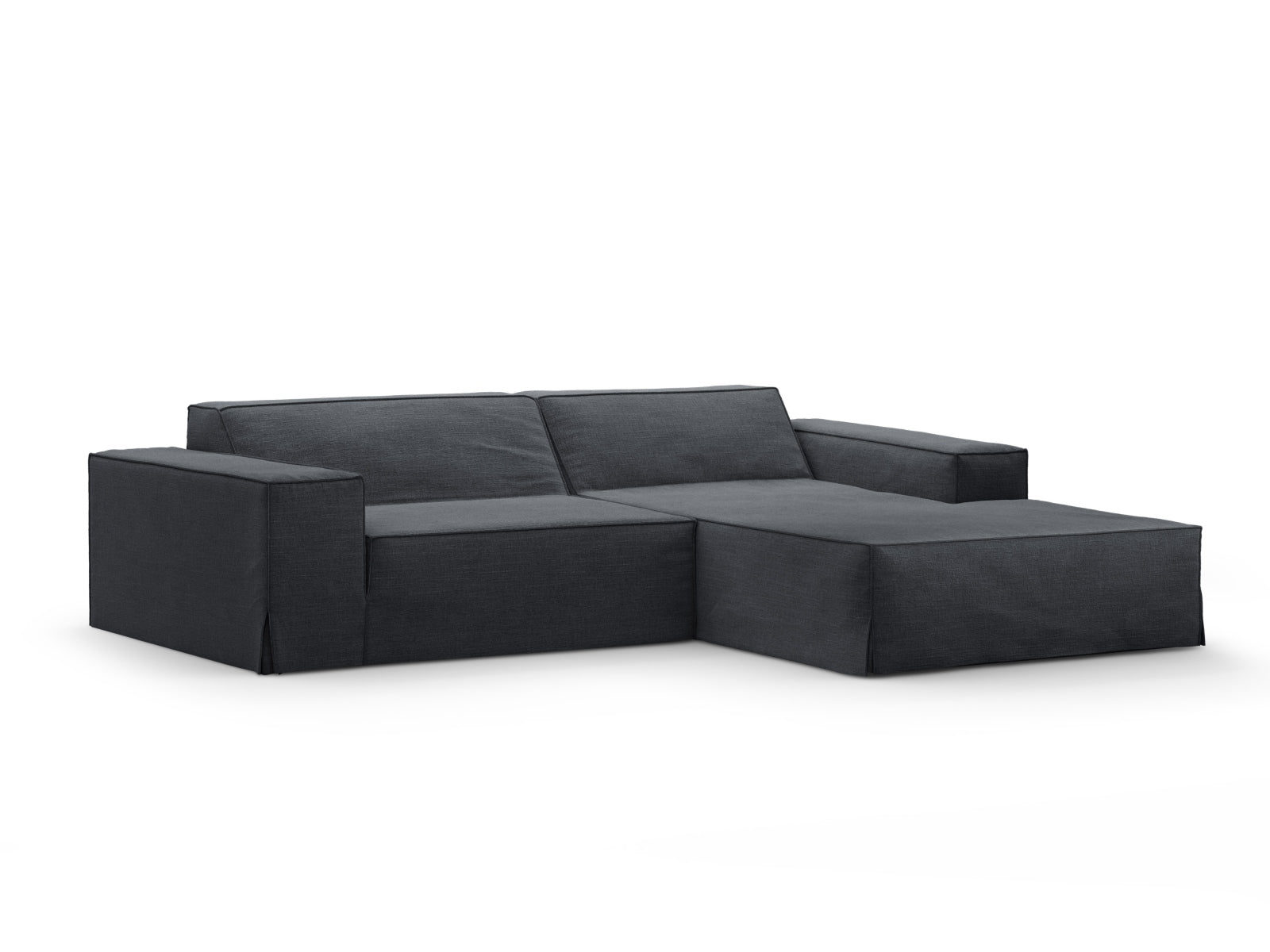 Jodie Modular Ecksofa rechts 3 Sitzer in Grey And Blue präsentiert im Onlineshop von KAQTU Design AG. Ecksofa rechts ist von Micadoni