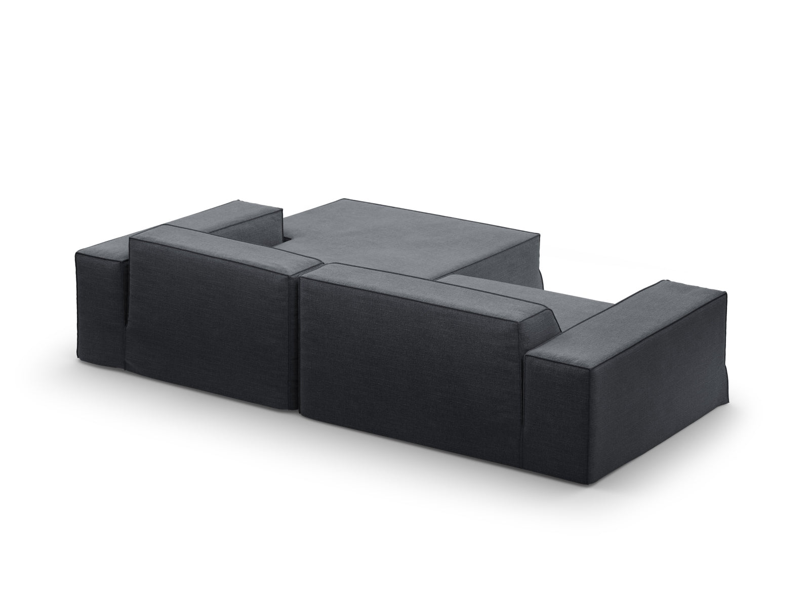 Jodie Modular Ecksofa rechts 3 Sitzer in Grey And Blue präsentiert im Onlineshop von KAQTU Design AG. Ecksofa rechts ist von Micadoni