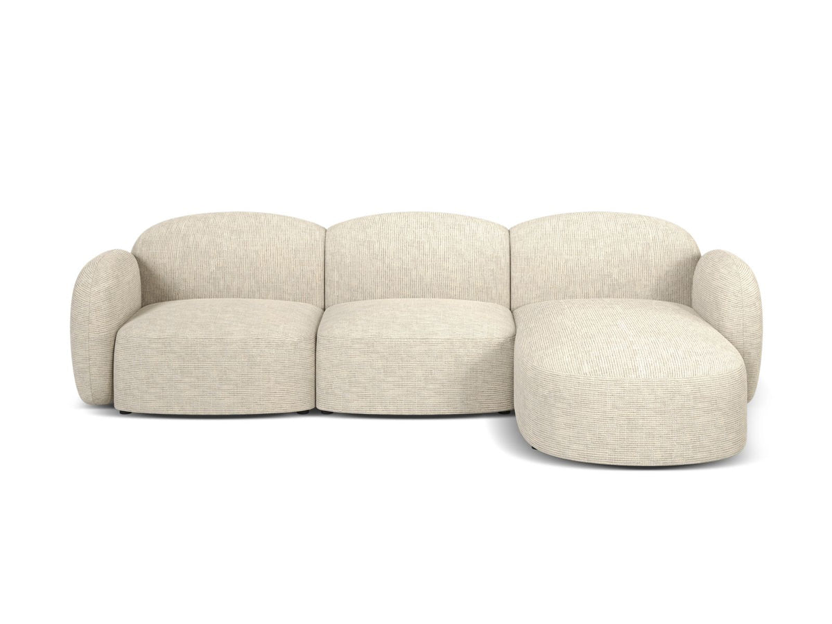 4-Sitzer Ecksofa rechts Blair in Light Beige-Baltimore präsentiert im Onlineshop von KAQTU Design AG. Ecksofa rechts ist von Micadoni