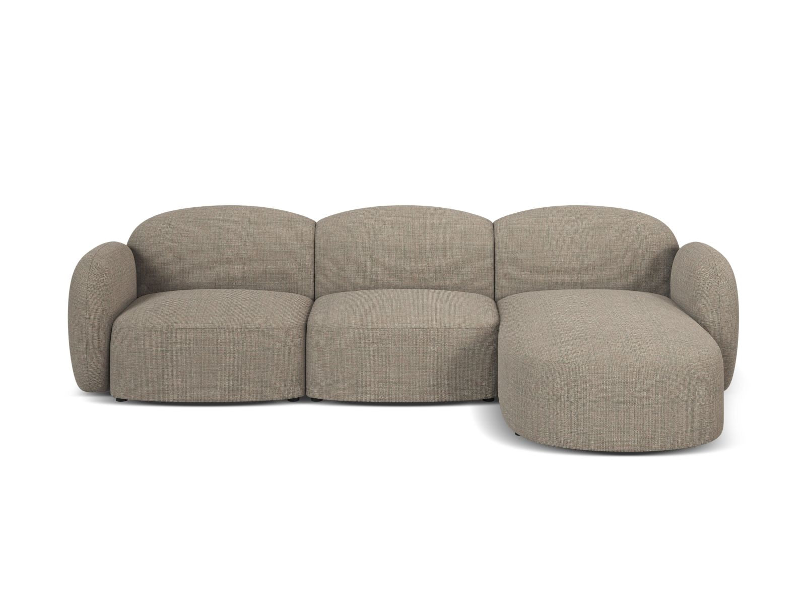 4-Sitzer Ecksofa rechts Blair in Grey Brown Melange-Baltimore präsentiert im Onlineshop von KAQTU Design AG. Ecksofa rechts ist von Micadoni