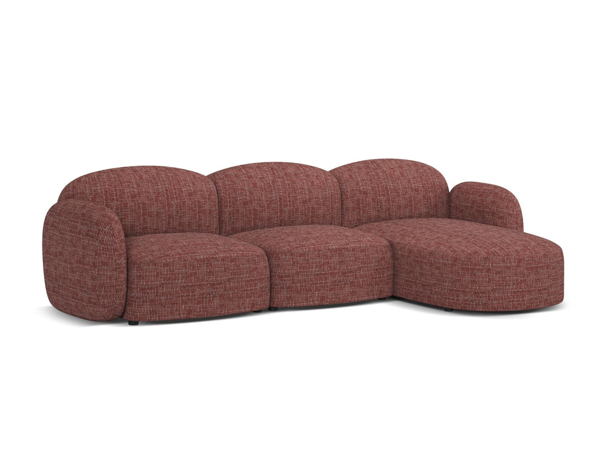 4-Sitzer Ecksofa rechts Blair in Red-Baltimore präsentiert im Onlineshop von KAQTU Design AG. Ecksofa rechts ist von Micadoni
