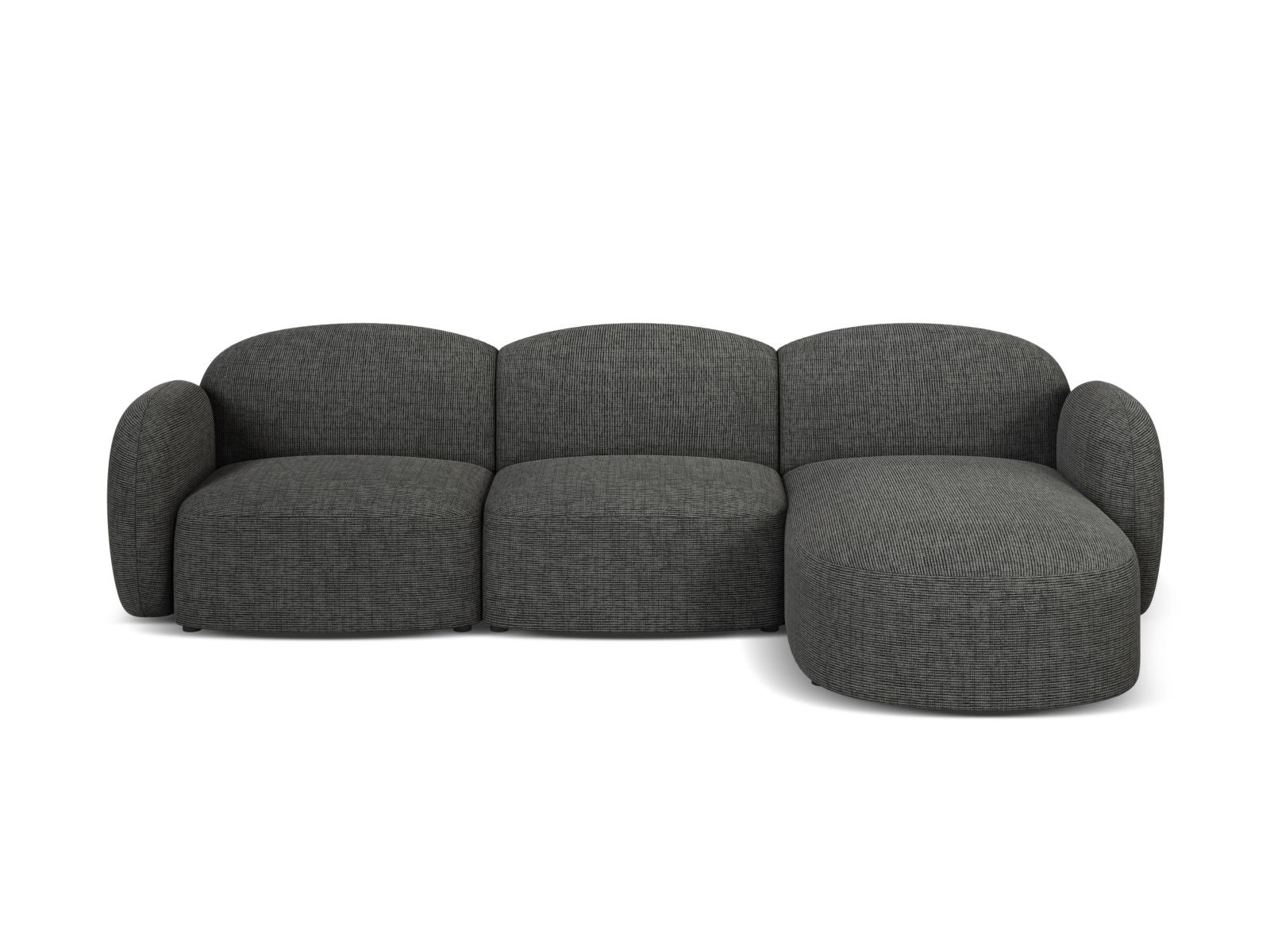 4-Sitzer Ecksofa rechts Blair in Grey Melange-Baltimore präsentiert im Onlineshop von KAQTU Design AG. Ecksofa rechts ist von Micadoni