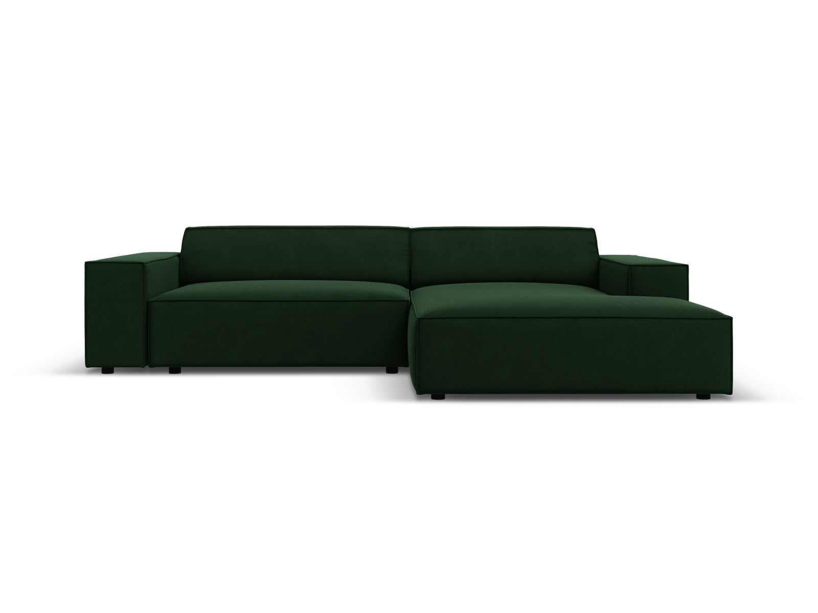 Jodie Velour modulares Ecksofa rechts 3 Sitzer in Bottle Green präsentiert im Onlineshop von KAQTU Design AG. Ecksofa rechts ist von Micadoni