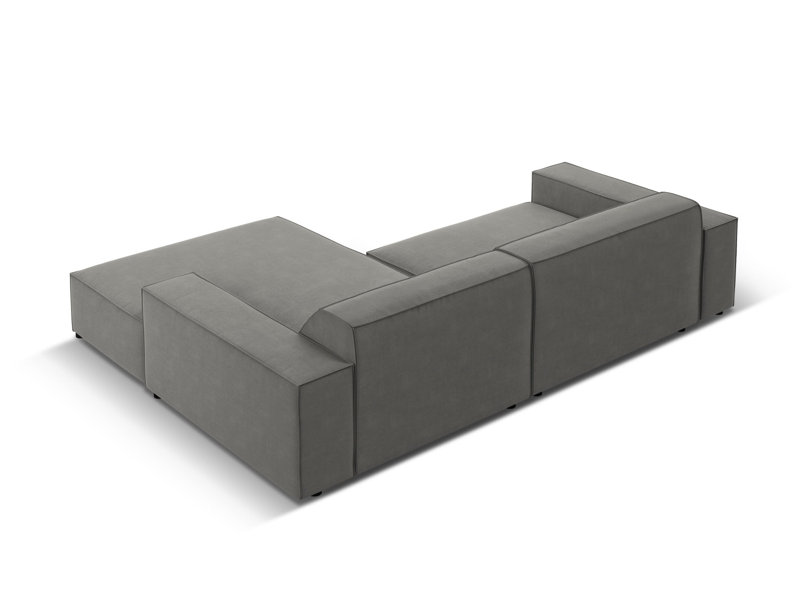 Entdecken Sie das Jodie Velour Ecksofa rechts 3 Sitzer von Micadoni – ein stilvolles, modulares Sofa, das höchsten Komfort und Flexibilität für Ihr Zuhause bietet.