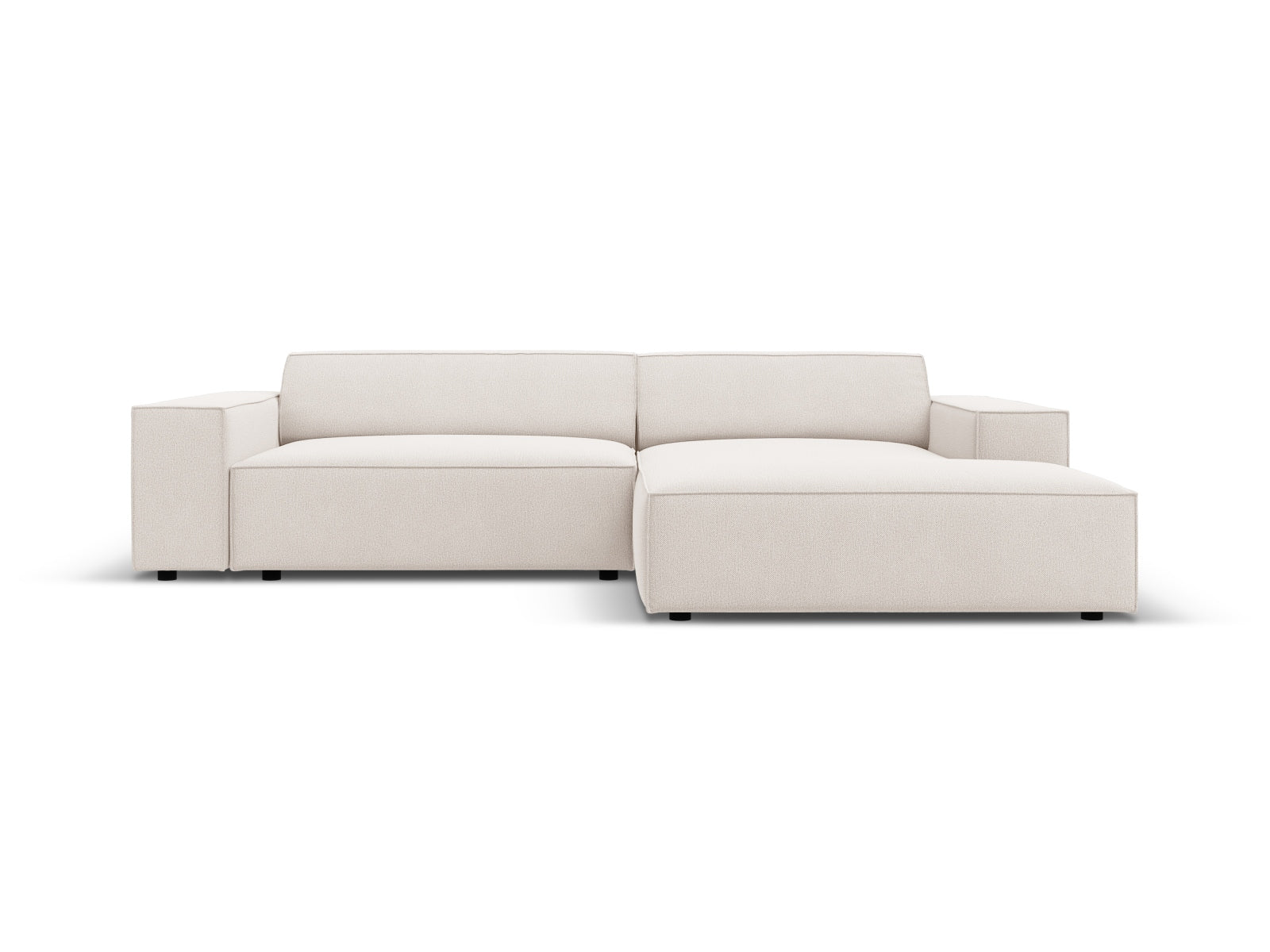 Jodie Modulares Ecksofa rechts 3 Sitzer in Light Beige-Megan präsentiert im Onlineshop von KAQTU Design AG. L-Sofa rechts ist von Micadoni