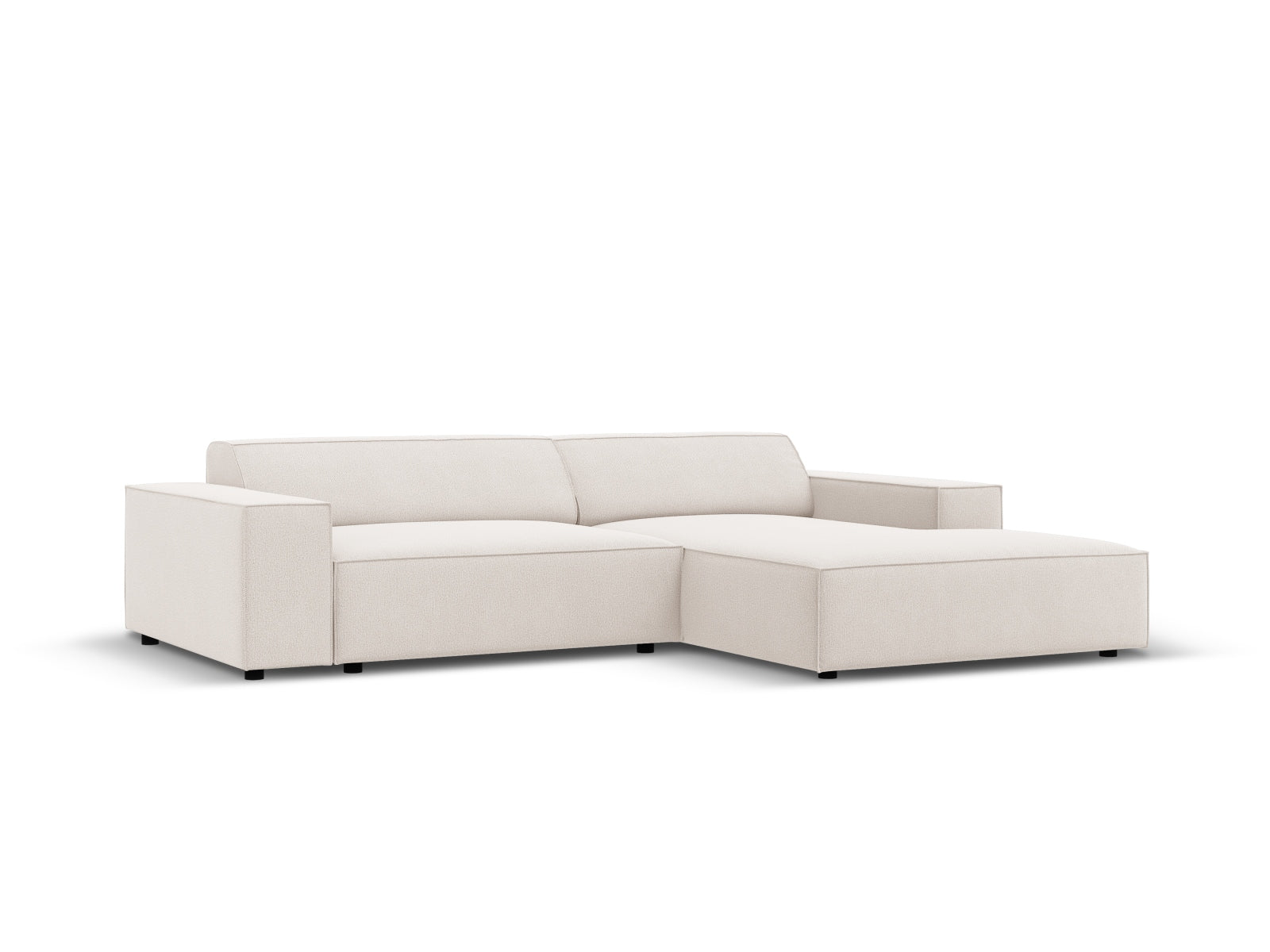 Jodie Modulares Ecksofa rechts 3 Sitzer in Light Beige-Megan präsentiert im Onlineshop von KAQTU Design AG. L-Sofa rechts ist von Micadoni